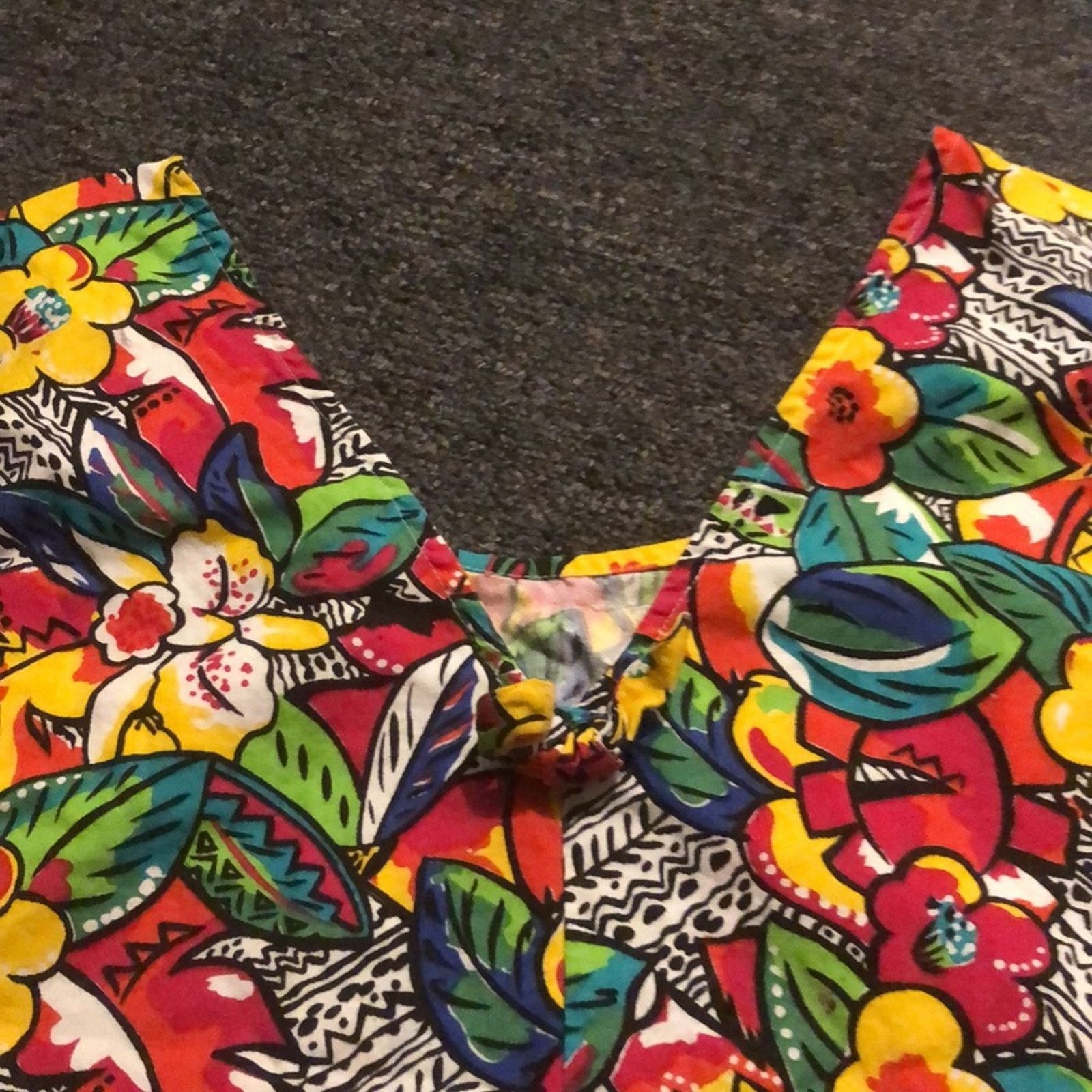 Vintage Vintage Women's Large VICTORIA brand Floral 1980's Tank Top Size L / US 10 / IT 46 - 4 Thumbnail