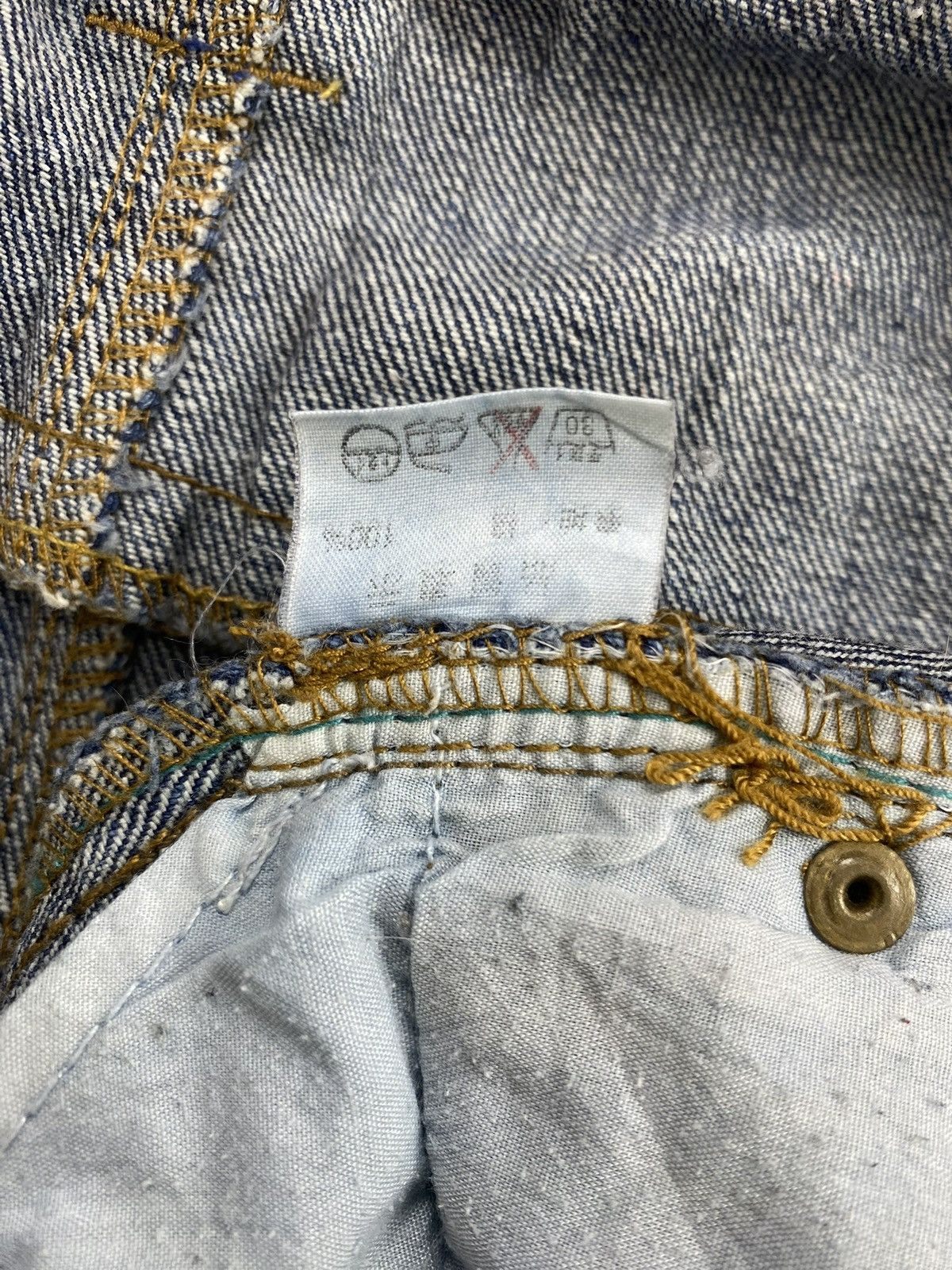 Japanese Brand 2000s Breathmint Double Waist Distressed Punk Lgb Jeans Y2K Size US 30 / EU 46 - 9 Thumbnail