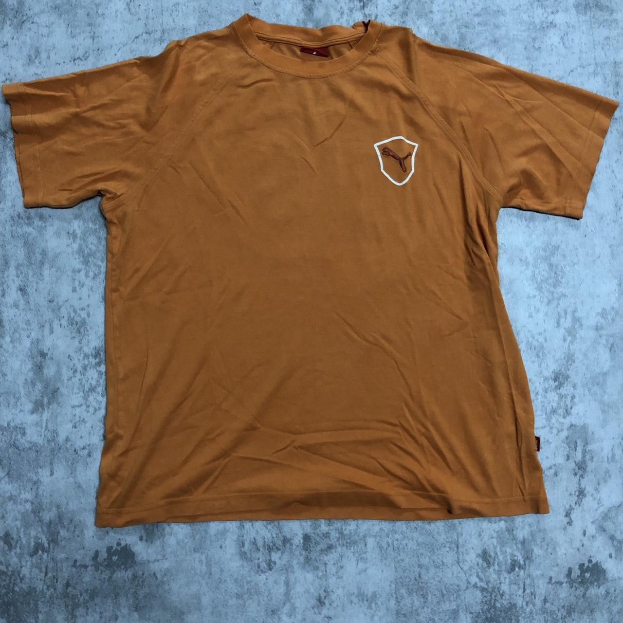 Puma Puma orange and brown streetwear t-shirt Size US XL / EU 56 / 4 - 1 Thumbnail