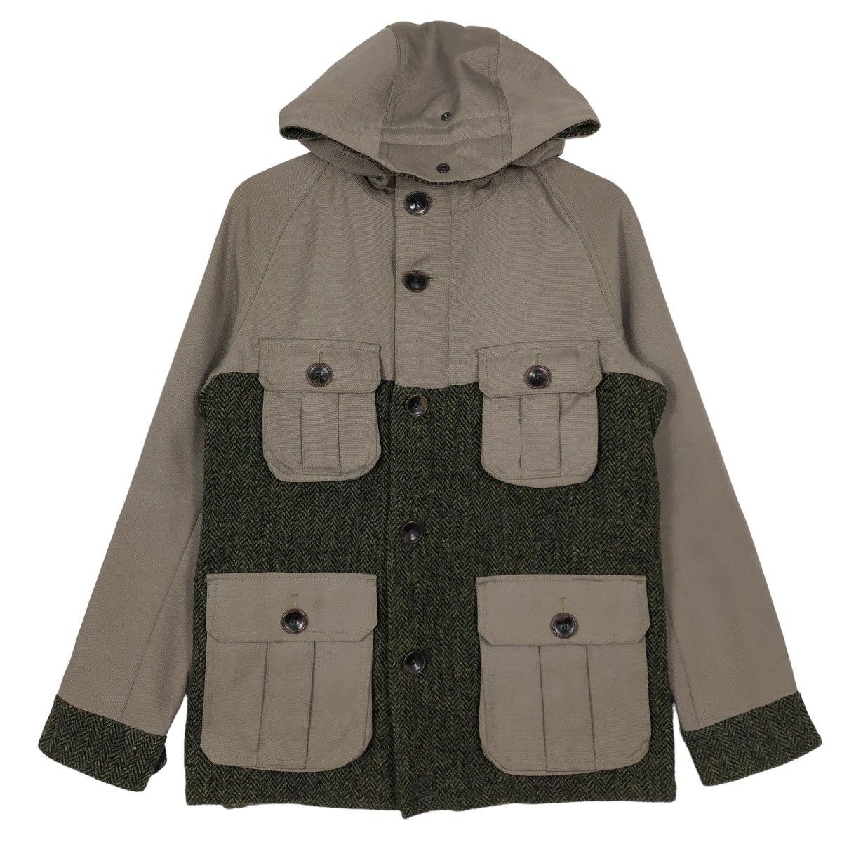 Harris Tweed 90’s Vintage Harris Tweed Dufflers Wool Jacket Cargo Pocket Size US M / EU 48-50 / 2 - 1 Thumbnail