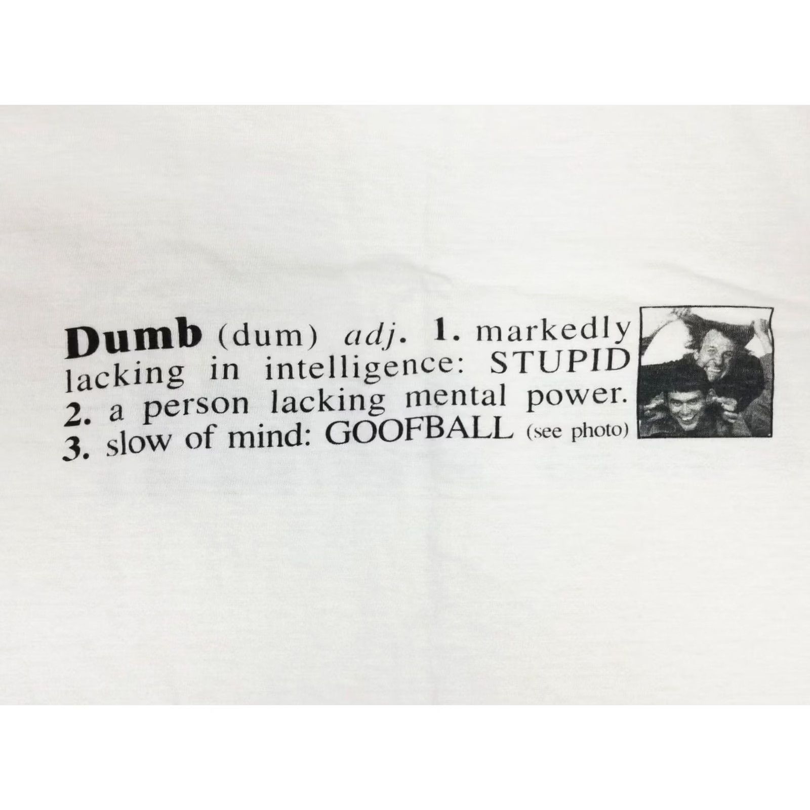 Vintage VINTAGE 1994 DUMB AND DUMBER JIM CARRY MOVIE PROMO T-SHIRT SZ XXL SINGLE STICH Size US XXL / EU 58 / 5 - 2 Thumbnail