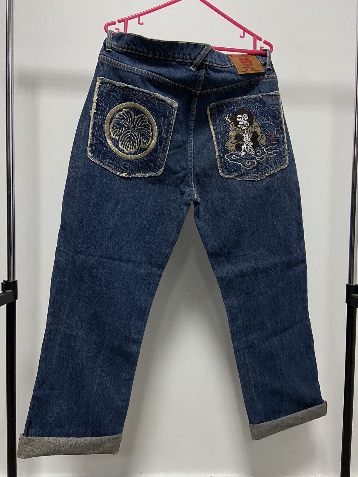 RMC Jeans × Vintage Rmc Vintage jeans Pants pocket logo Y2K Selvedge Size US 34 / EU 50 - 1 Thumbnail