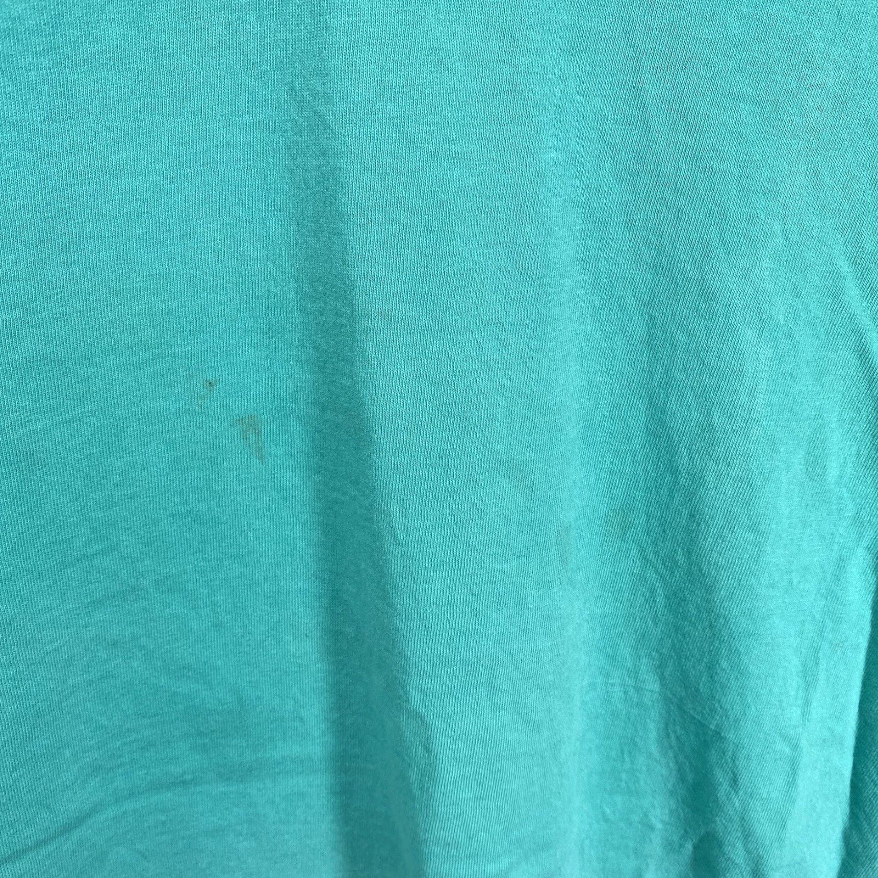 Russell Athletic VINTAGE Russell Athletic T-Shirt Large Teal Crew Neck 90s Men Size US L / EU 52-54 / 3 - 7 Thumbnail