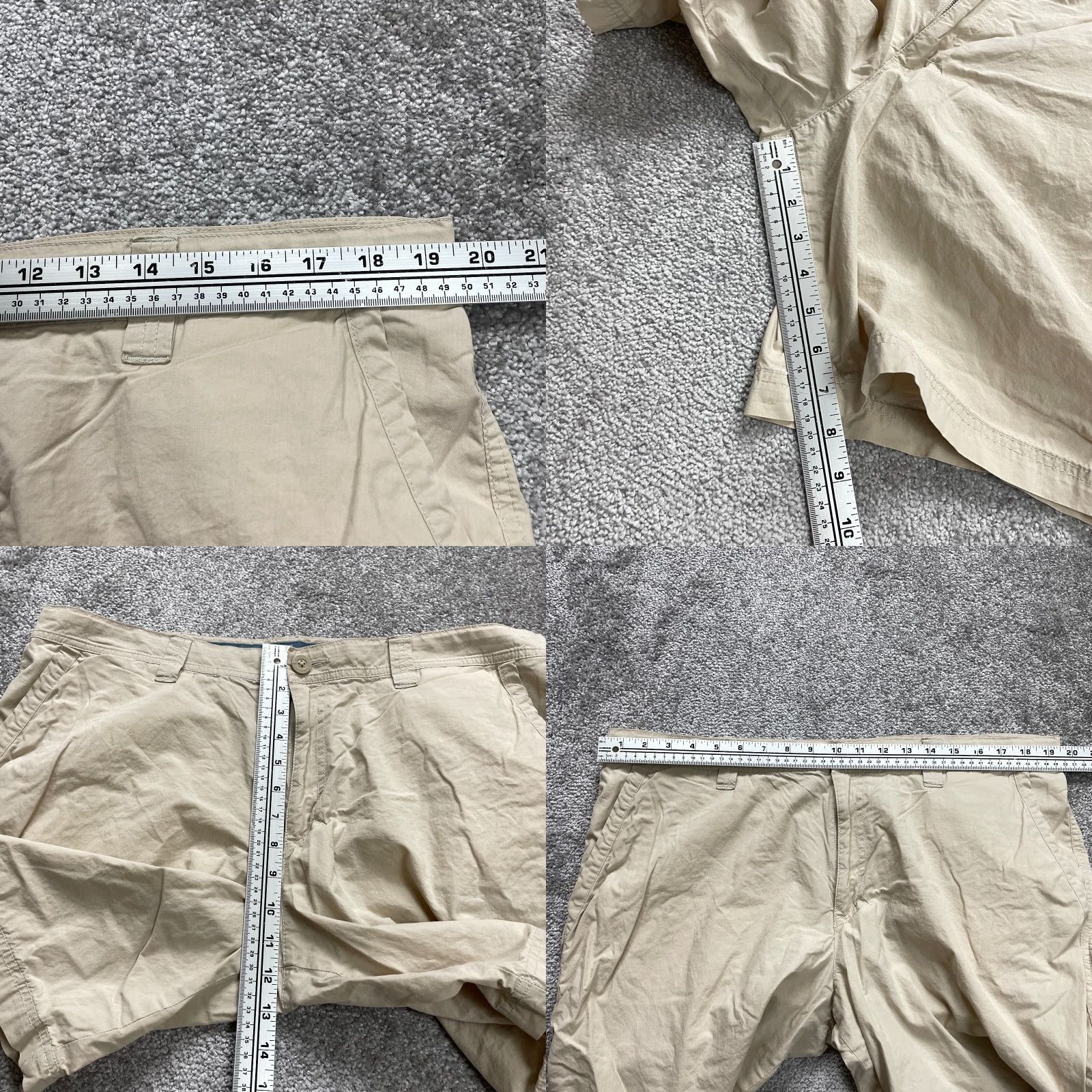 Vintage Columbia Chino Shorts Mens 38 Beige Cotton Flat Front Pocket Casual Outdoor Size US 38 / EU 54 - 8 Thumbnail
