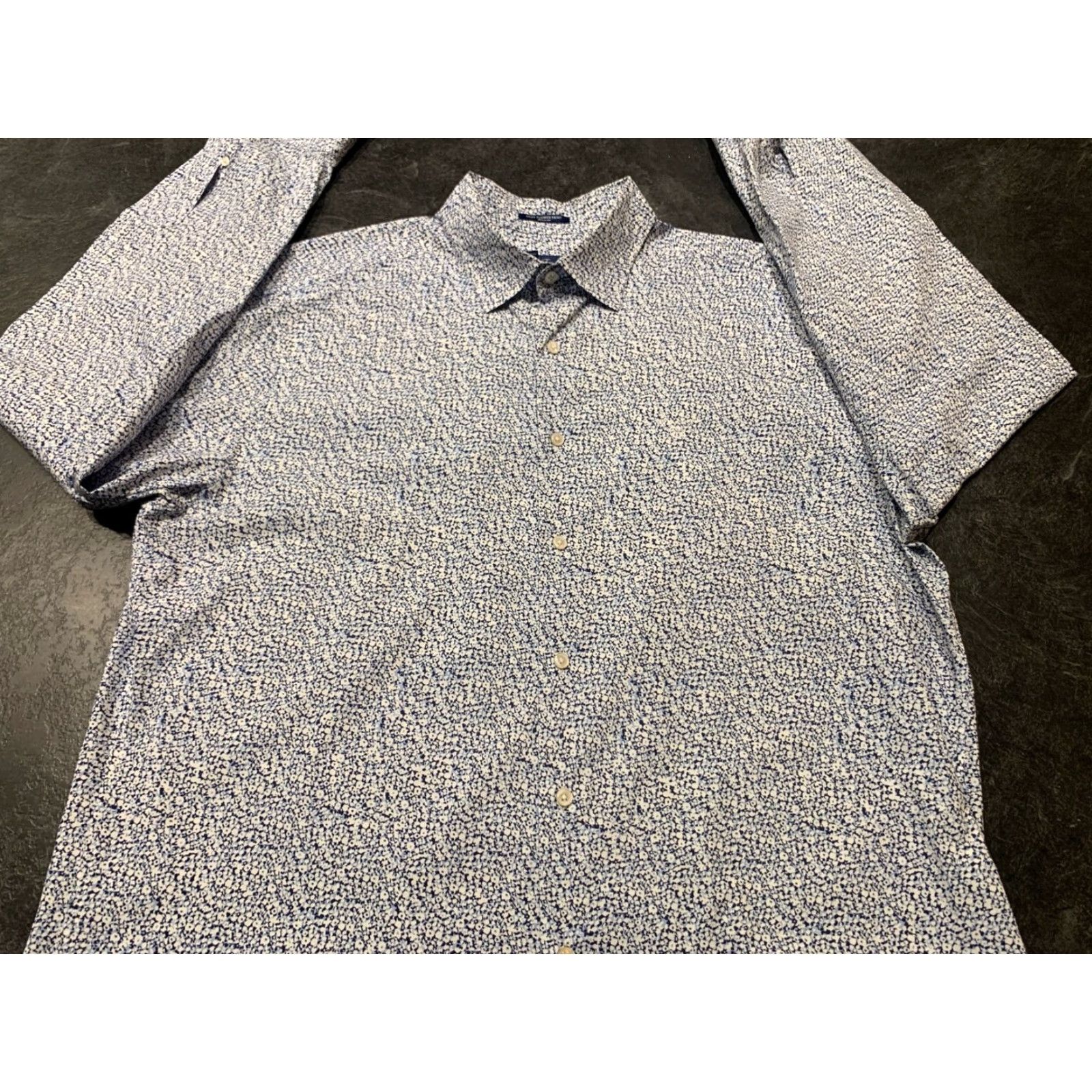Gant GANT Blue Floral Long Sleeve Button-Up Shirt XL Mens Size US XL / EU 56 / 4 - 2 Thumbnail