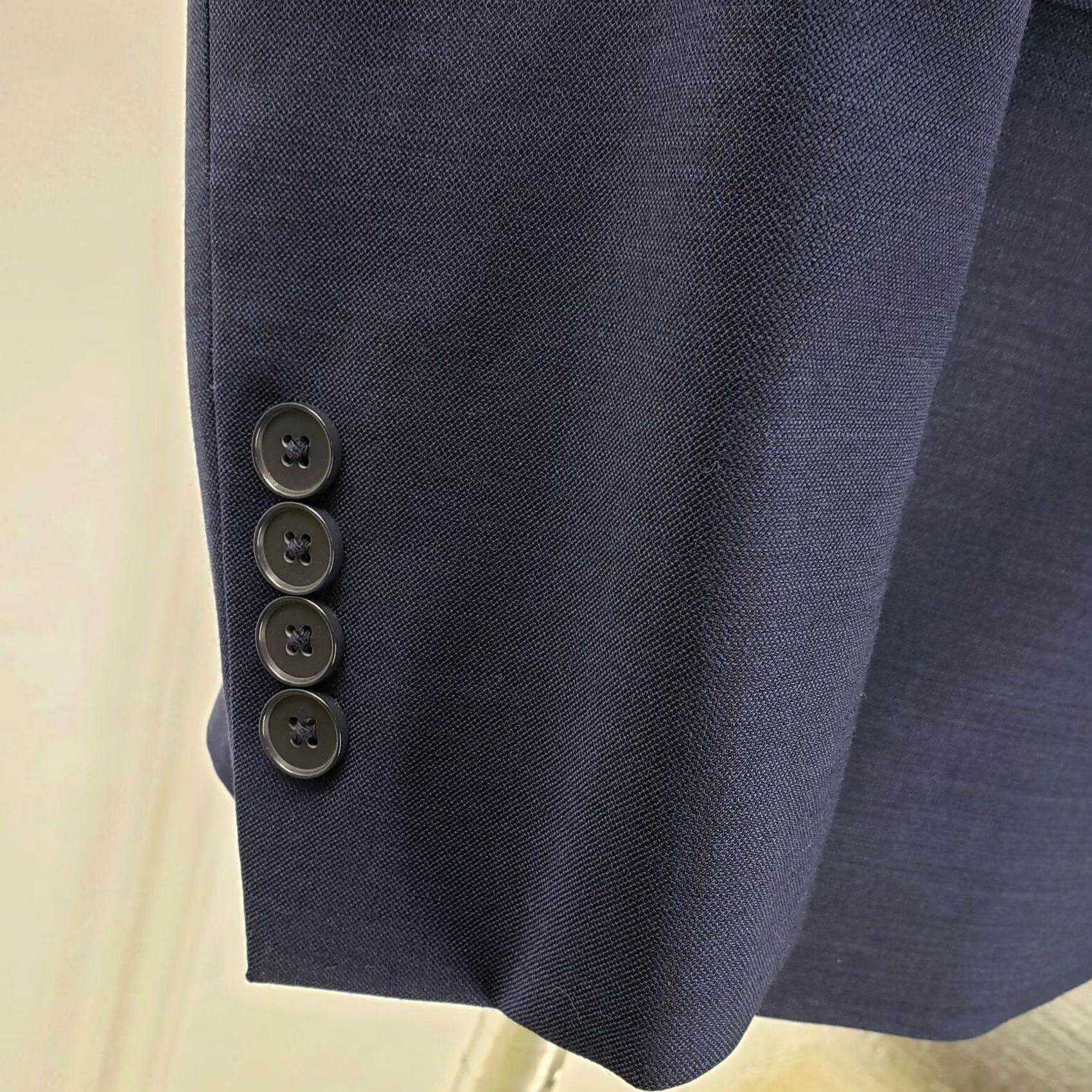 Calvin Klein Calvin Klein MILO Stretch Skinny Fit Blue Dress Suit Jacket 44L Mens Wool/Polyester/Spandex Notch Lapel Long Coat Jacket Single-Breasted 1 Piece Size 44R - 2 Thumbnail