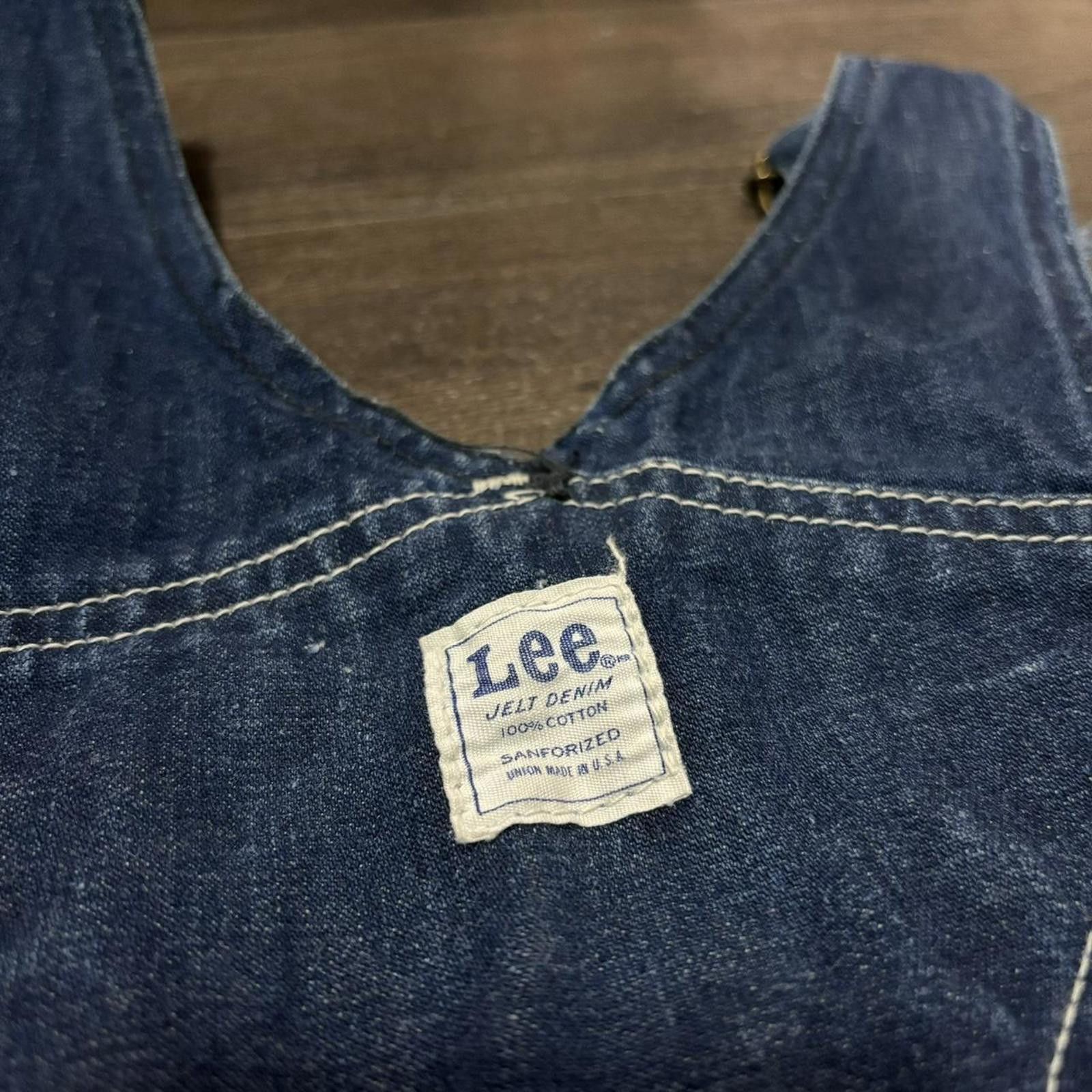 Lee vintage made in USA union Lee jelt denim sanforized overalls Size US 38 / EU 54 - 6 Thumbnail