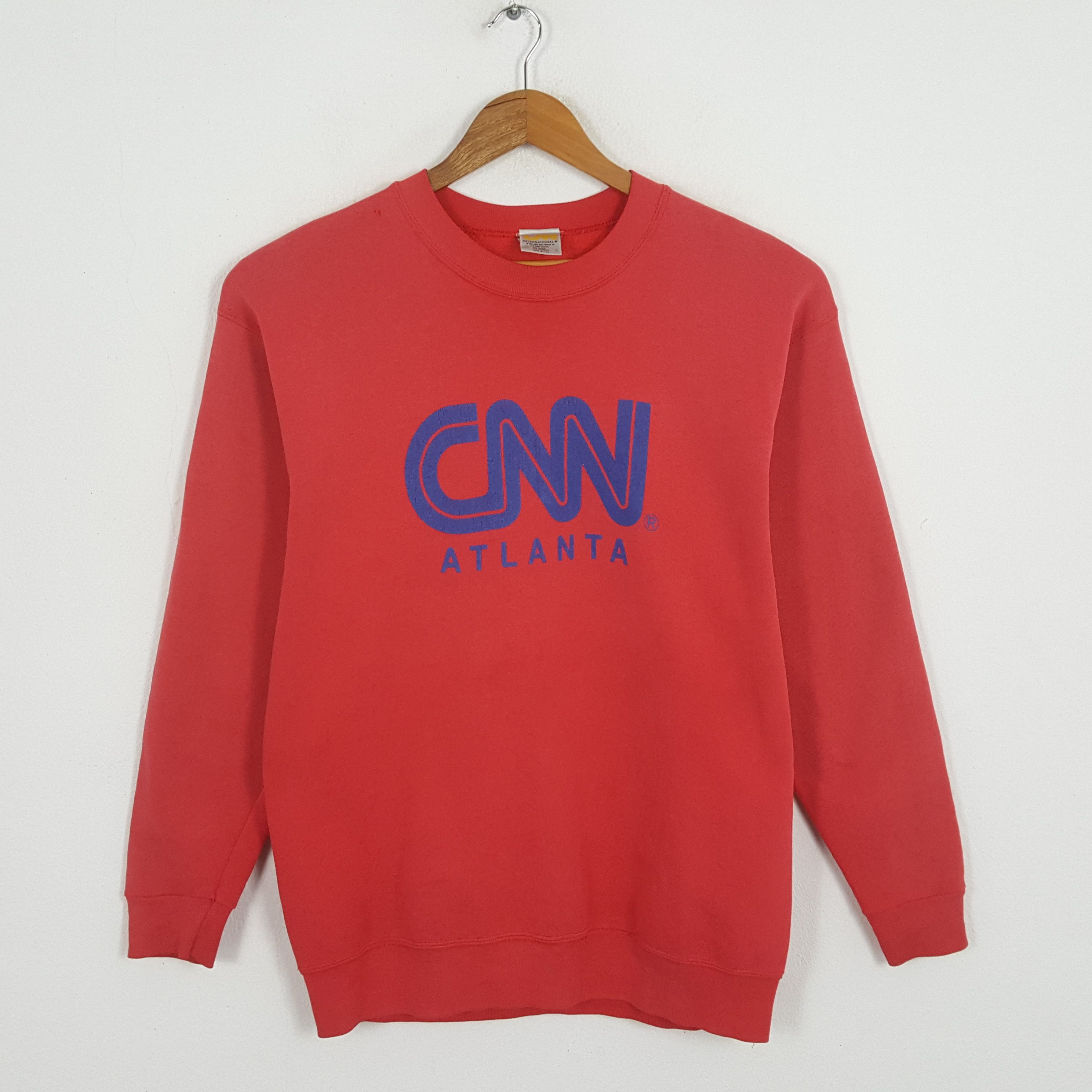 MLB × Vintage Vintage CNN ATLANTA American News Channel Sweatshirts Size US XL / EU 56 / 4 - 1 Thumbnail