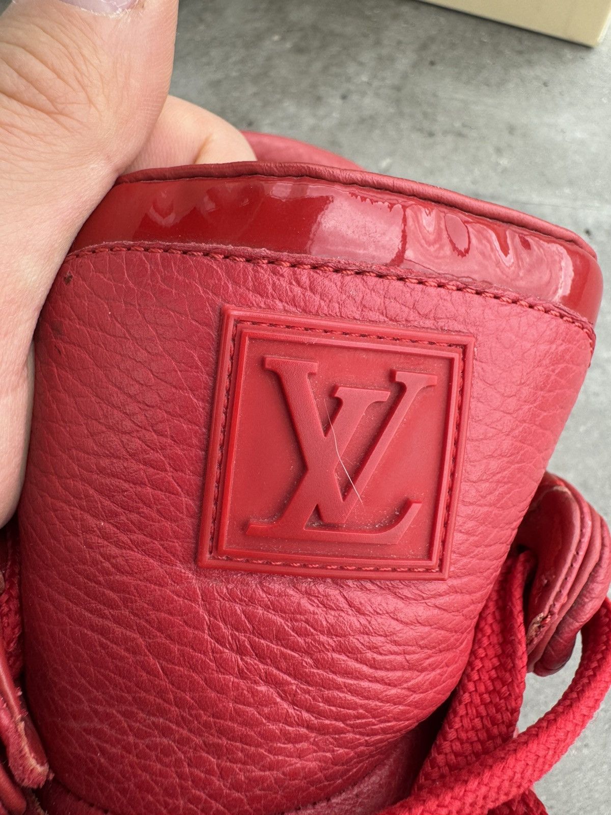 Louis Vuitton 🚀 RARE Louis Vuitton x Kanye West Don Sneakers Red Size US 10.5 / EU 43-44 - 12 Thumbnail