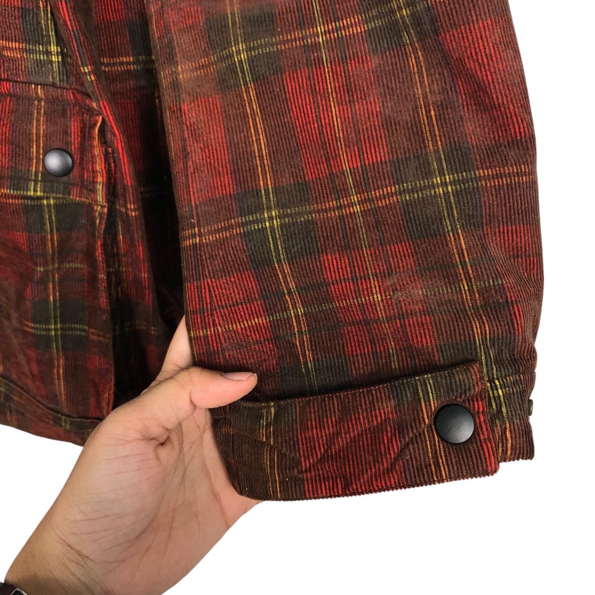 Japanese Brand 📌Vintage Biker Jacket Hiromichi Nalano Tartan Fur Hoodie Size US L / EU 52-54 / 3 - 17 Thumbnail