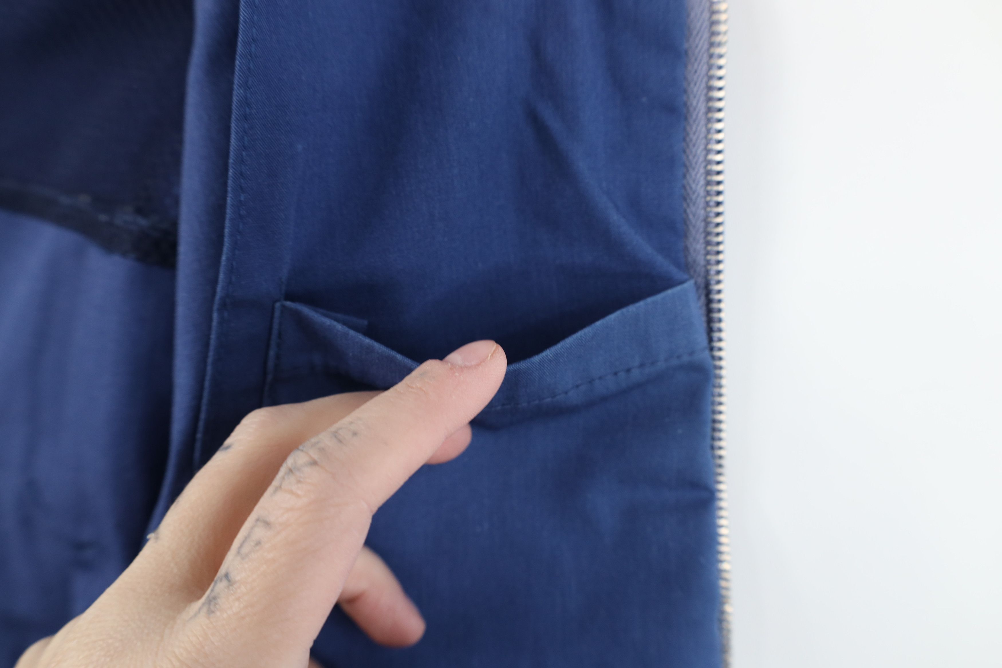 Vintage Vintage 70s Streetwear Racer Bomber Jacket Blue Size US L / EU 52-54 / 3 - 12 Thumbnail
