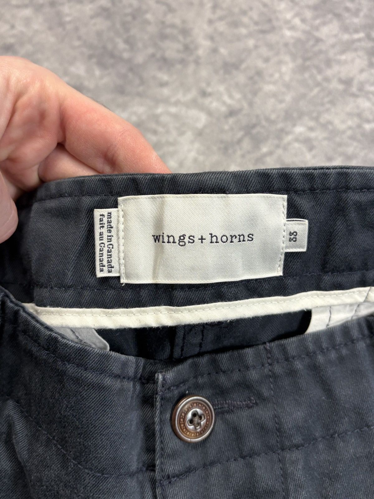 Wings + Horns Wings & Horns Trousers Wings + Horns Black Pants WI-5036-2 Size US 33 - 4 Thumbnail