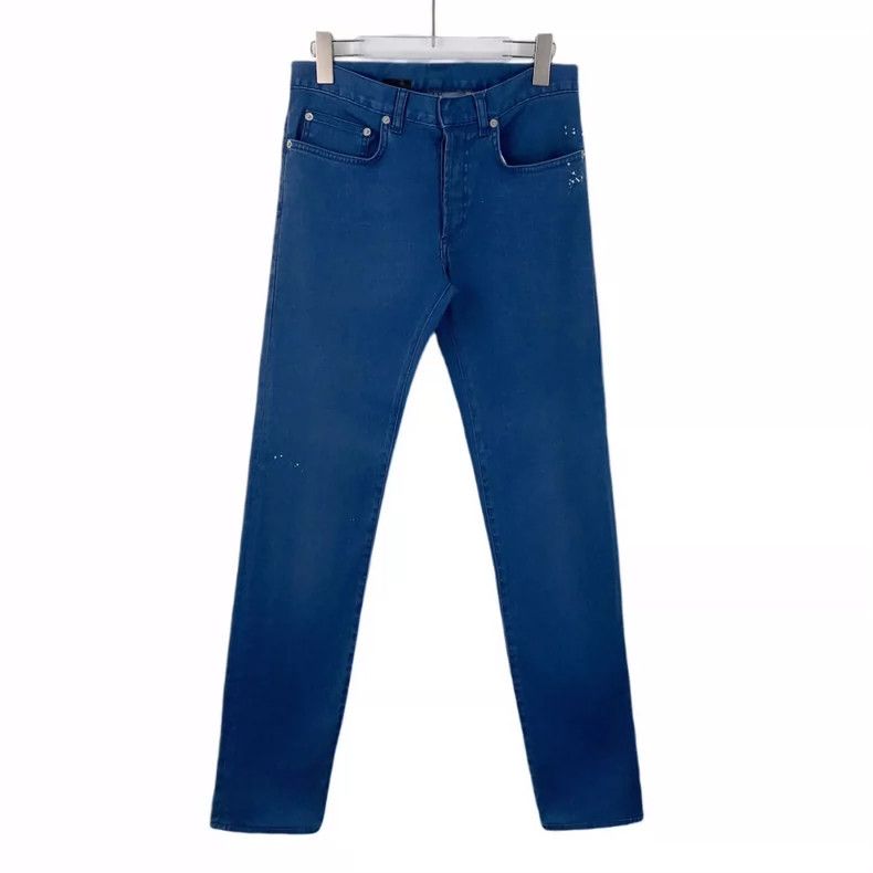 Dior Blue Cotton Casual Denim Pants Size 27- DMC Size US 27 - 1 Thumbnail
