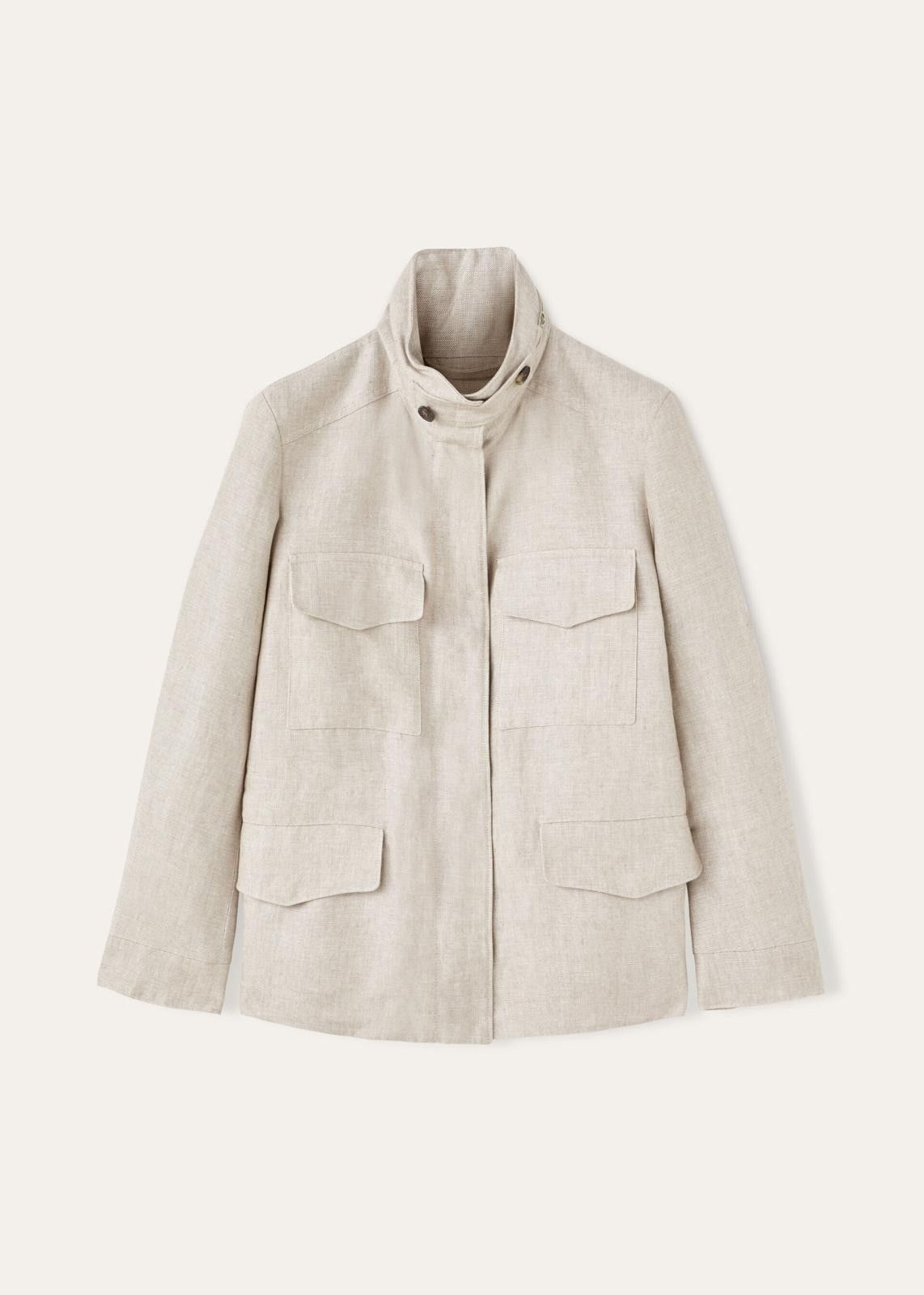 Loro Piana o1srvl11e0525 FAN6444 Iconic Traveller Mini Jacket in Ivory Size M / US 6-8 / IT 42-44 - 1 Thumbnail
