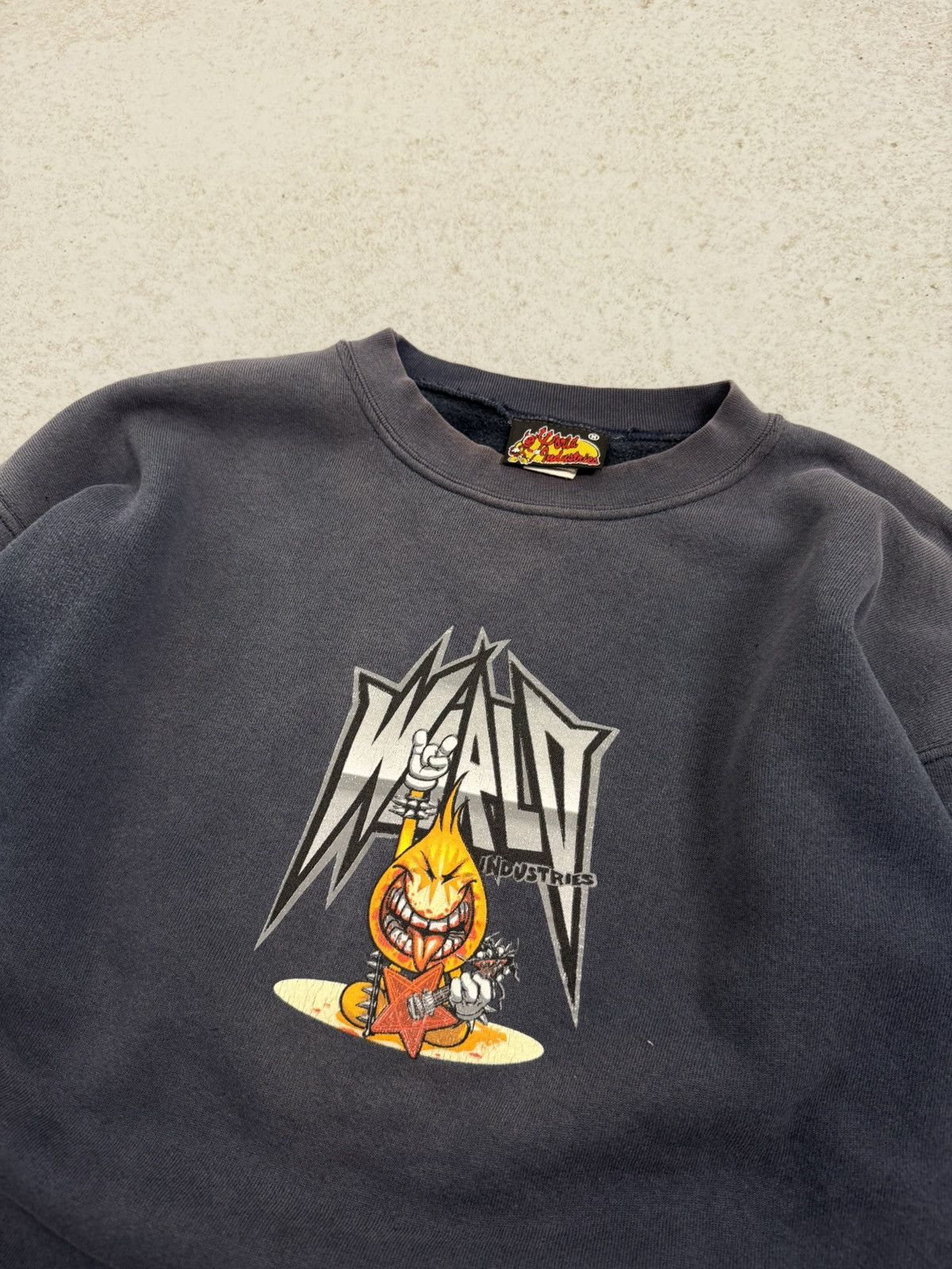 World Industries Vintage 90s Faded World Industries Skate Y2K Sweatshirt Size US M / EU 48-50 / 2 - 2 Thumbnail
