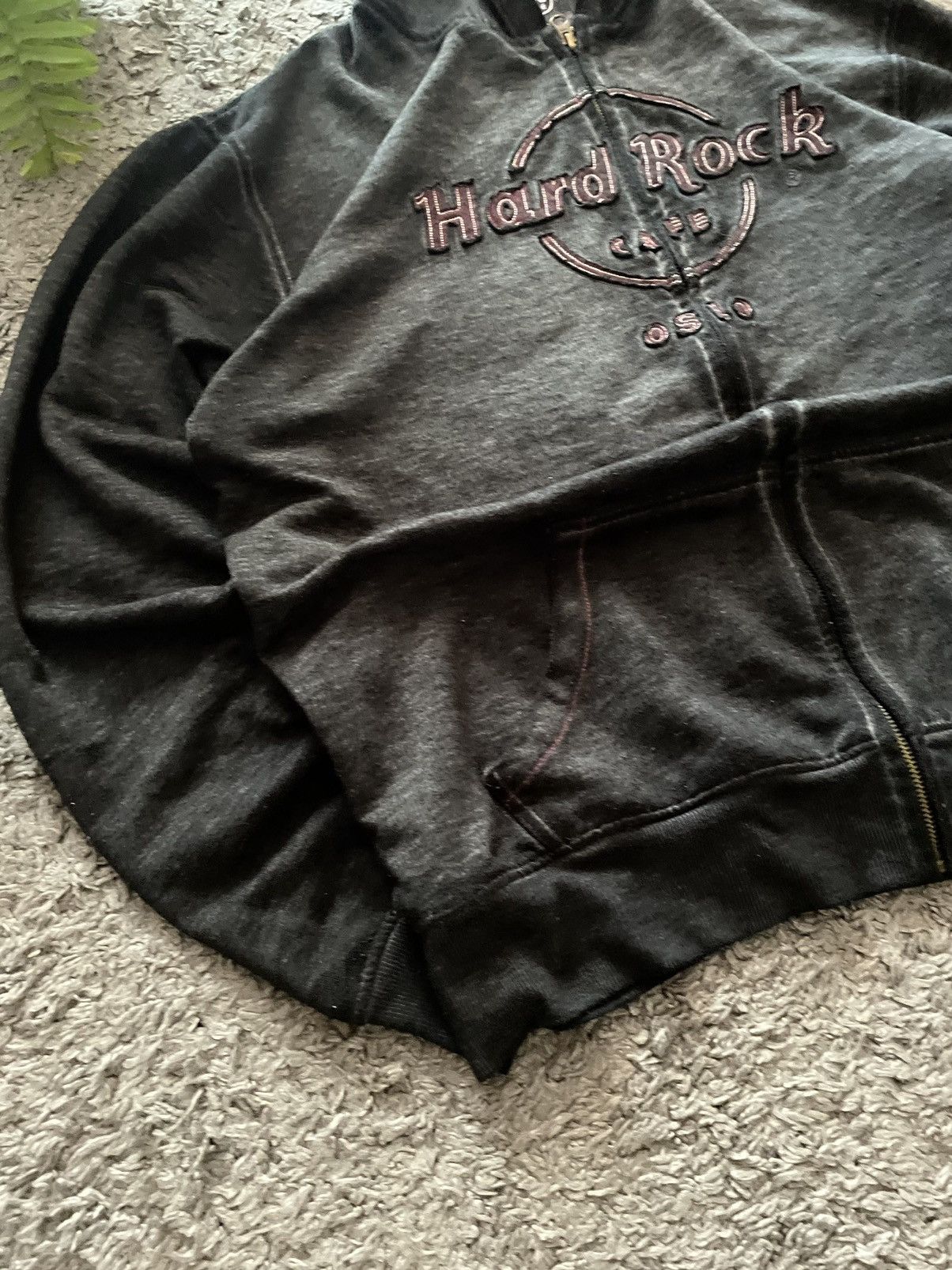 Hard Rock Cafe × Vintage 00s Hard Rock Cafe Zip-Hoodie Streetwear Vintage Big Logo Size US XL / EU 56 / 4 - 6 Thumbnail