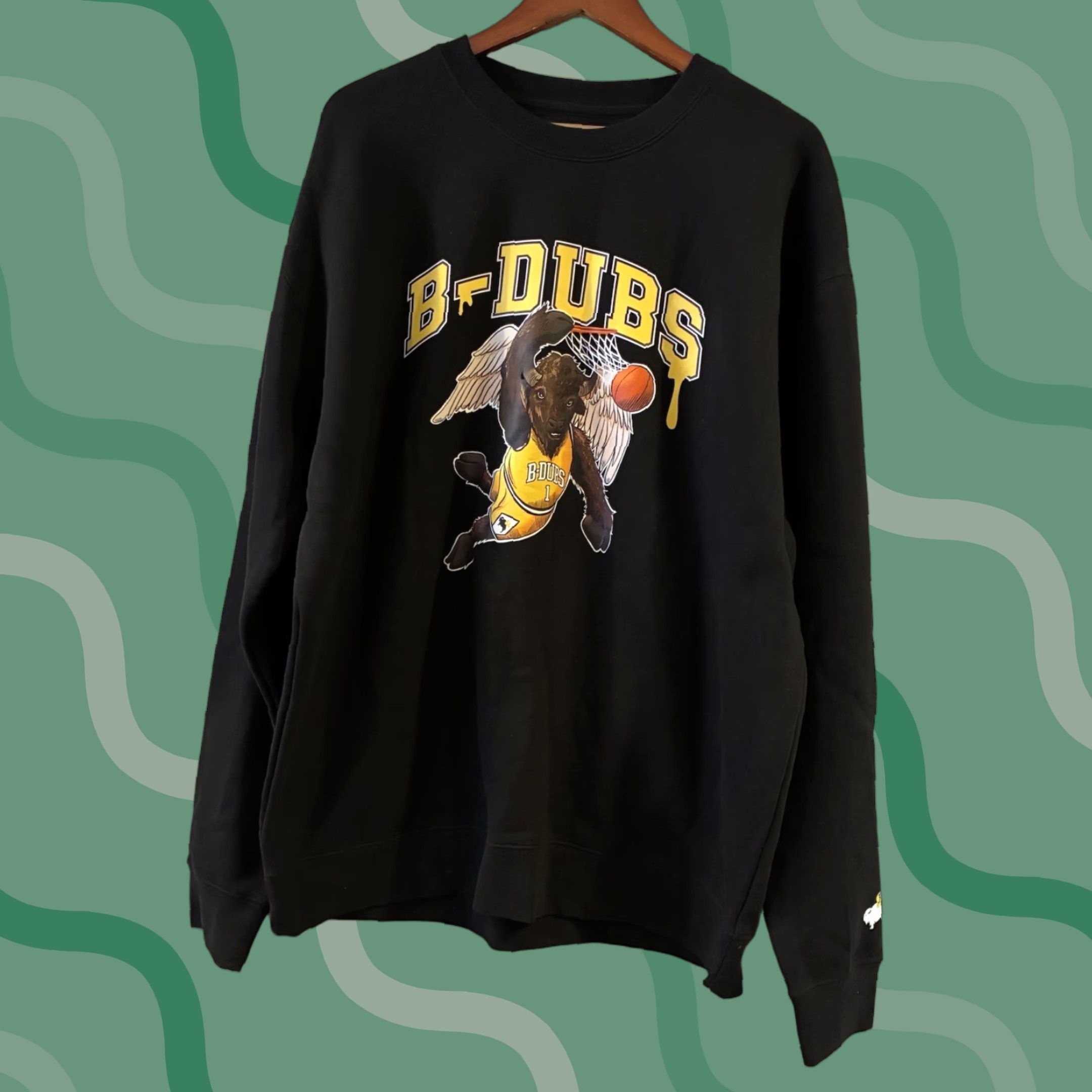 Vintage Limited Edition B-Dubs Project Art Collective Sweatshirt XL Black Crew Neck Pullover Long Sleeve Men Art Theme Sweatshirt Urban Vintage Size US XL / EU 56 / 4 - 1 Thumbnail