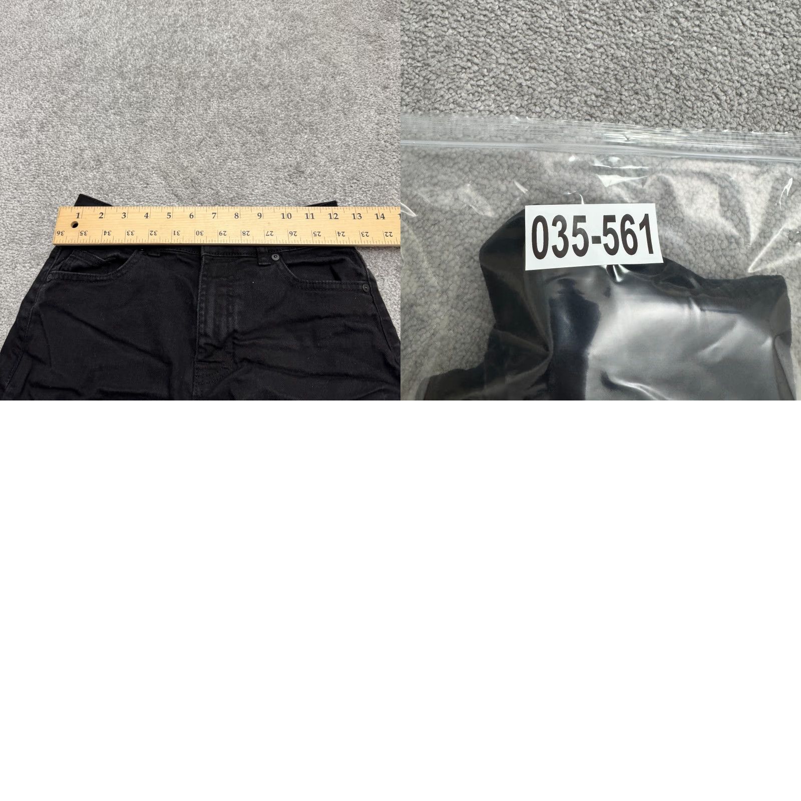 Vintage No Boundaries Denim Shorts - High Rise - Juniors 3 - Black - 3 inseam - 24" waist - 5-Pocket - Stretch Casual Summerwear - City Street Theme - Womens Size 26" / US 2 / IT 38 - 8 Thumbnail