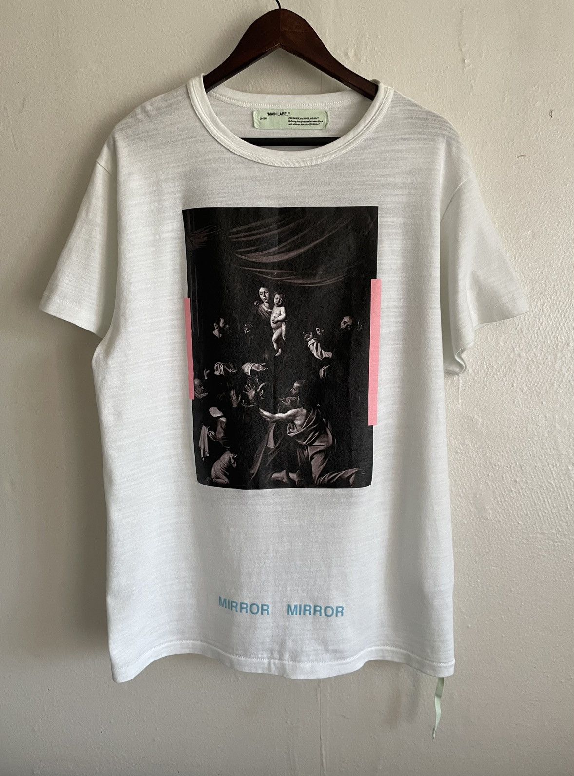 Off white caravaggio tee mirror mirror hotsell