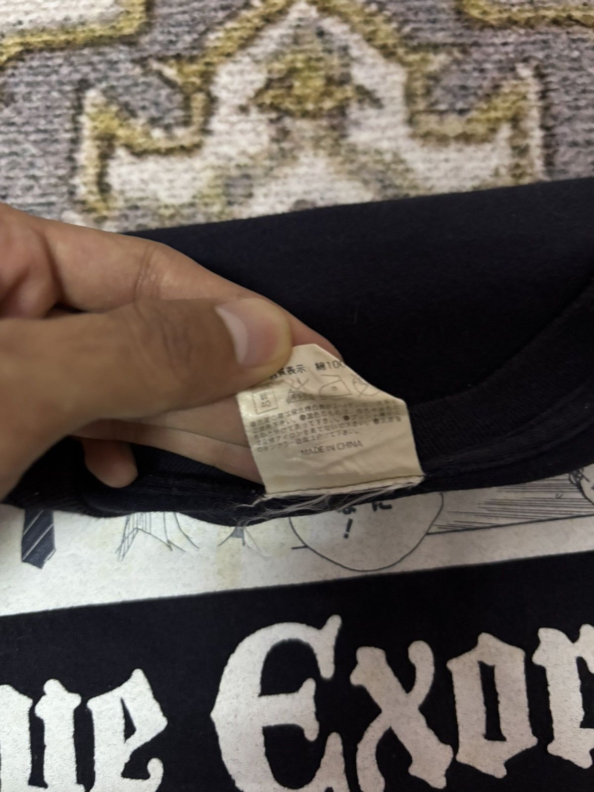 Anime Vtg Y2K Blue Exorcist Manga Panel Tshirt. Size US L / EU 52-54 / 3 - 6 Thumbnail