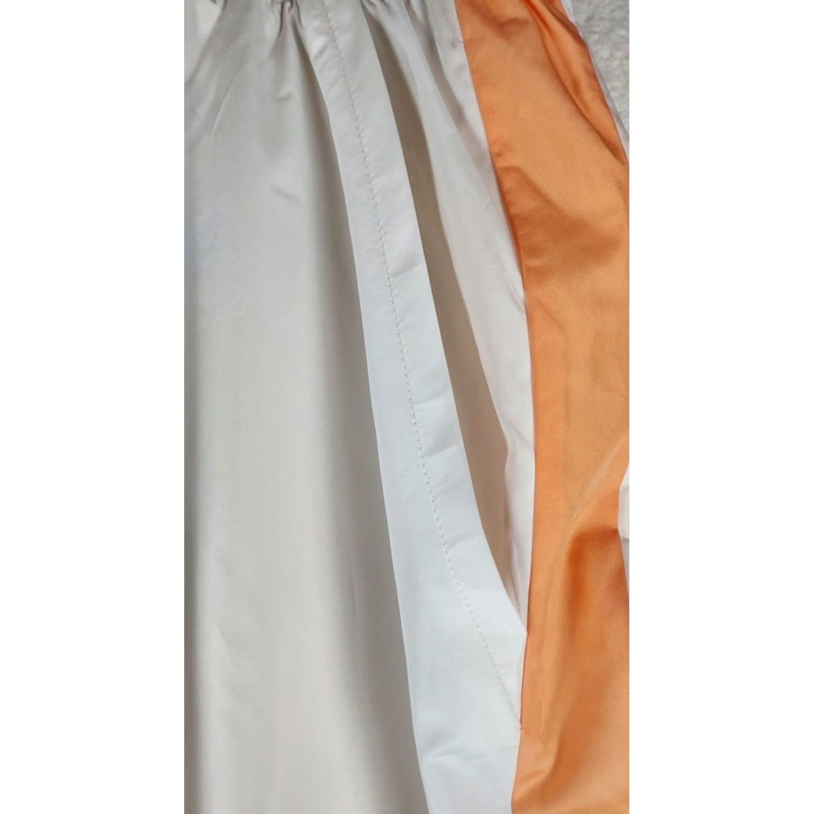 Under Armour VINTAGE Under Armour UA Rush Woven Pants Womens XL White Orange Athletic Track Jogg Size 40" / US 18 - 3 Thumbnail