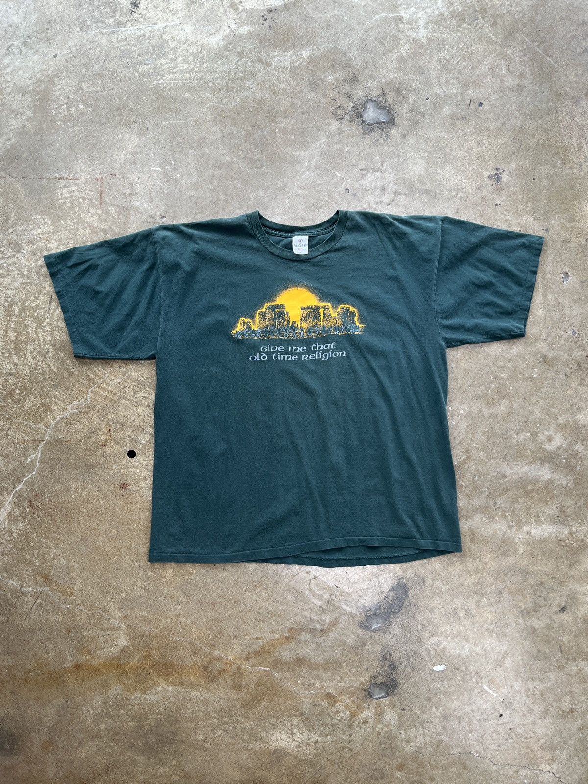 Vintage Vintage 90s Stonehenge Nature Religion Single Stitch XXXL Size US XXL / EU 58 / 5 - 2 Thumbnail