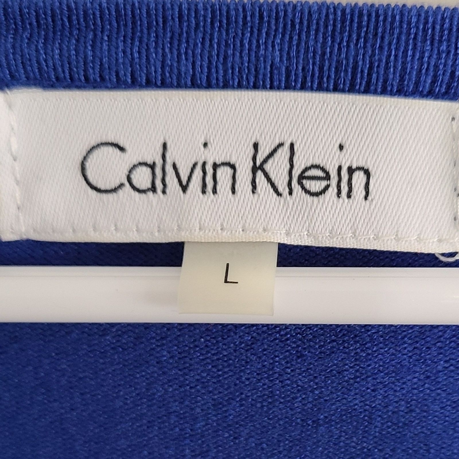 Calvin Klein Calvin Klein Women's Blue & Black Striped Sweater Size L Size L / US 10 / IT 46 - 4 Thumbnail