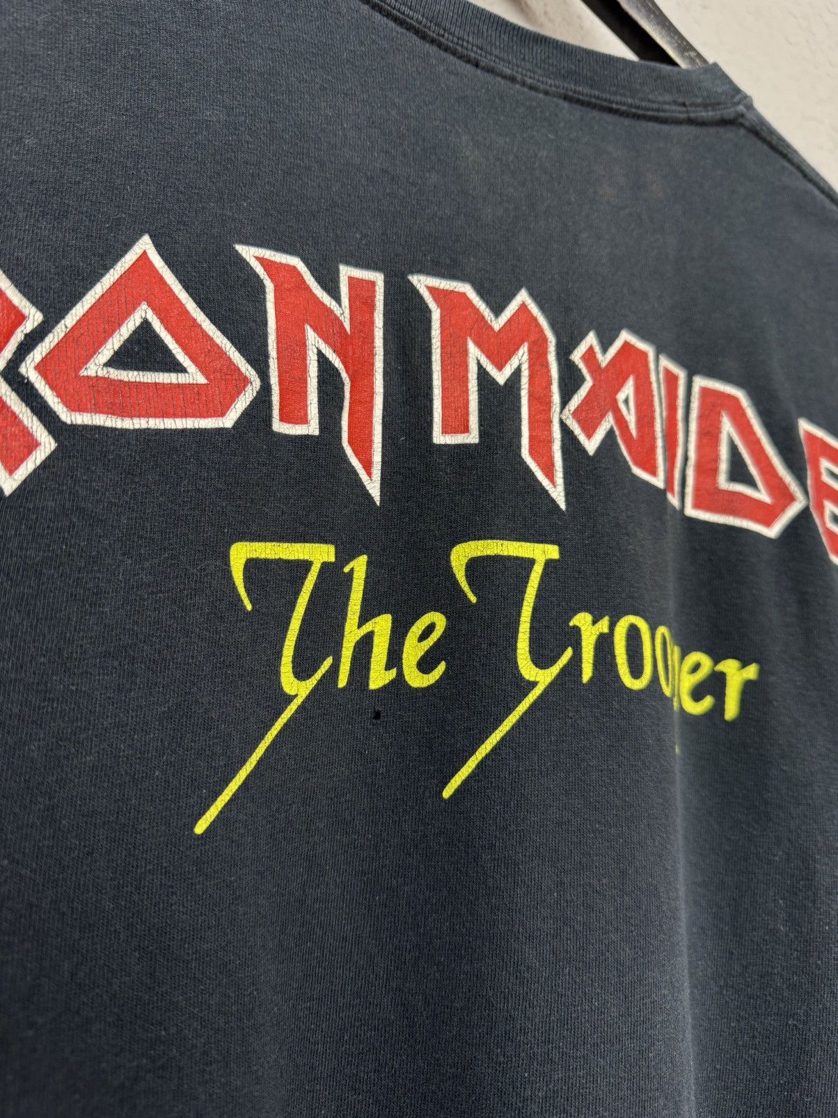 Gildan Vintage Iron Maiden T-Shirt Black 90s Band Tee Rock Size US M / EU 48-50 / 2 - 9 Thumbnail