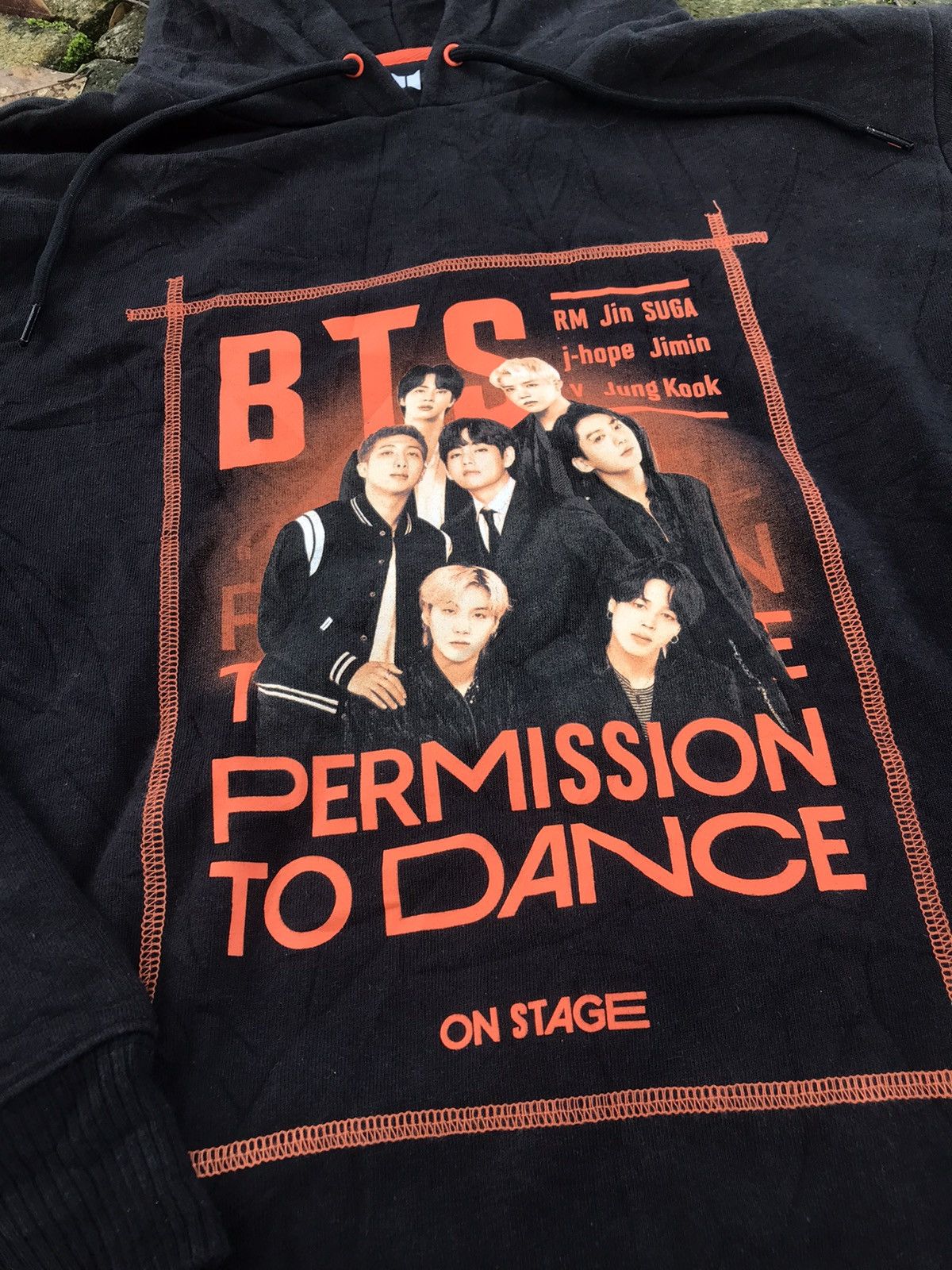 image of Tour Tee x Vintage Bts Permission To Dance On Stage in Black, Men's (Size Medium)