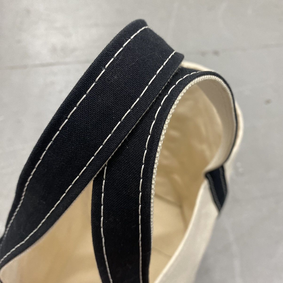 Japanese Brand × L.L. Bean × Vintage Vtg LL Bean Boat & Tote Ivory/Black Beta Systems Software US Size ONE SIZE - 8 Thumbnail