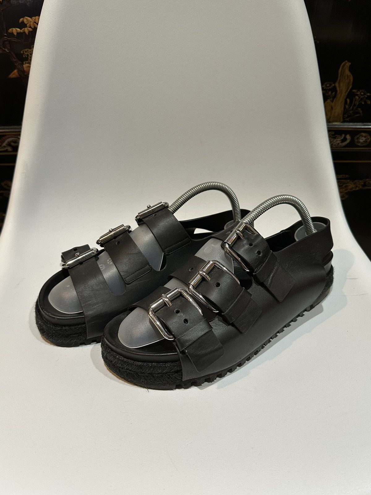 Alexander Wang Black Strap Sandals Size US 8 / EU 41 - 2 Thumbnail