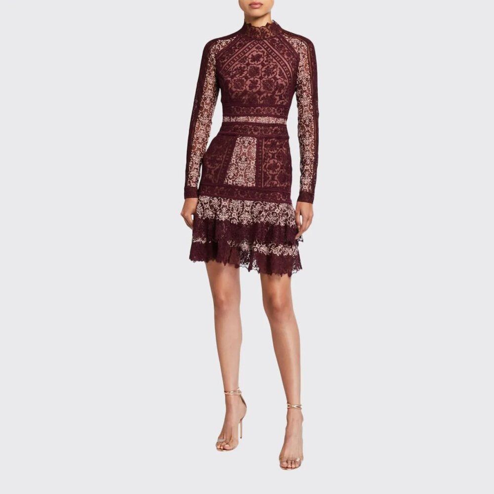 Jonathan Simkhai NWT New $895 Jonathan SIMKHAI Scarf Print Embroidered Ruffl Size S / US 4 / IT 40 - 1 Thumbnail