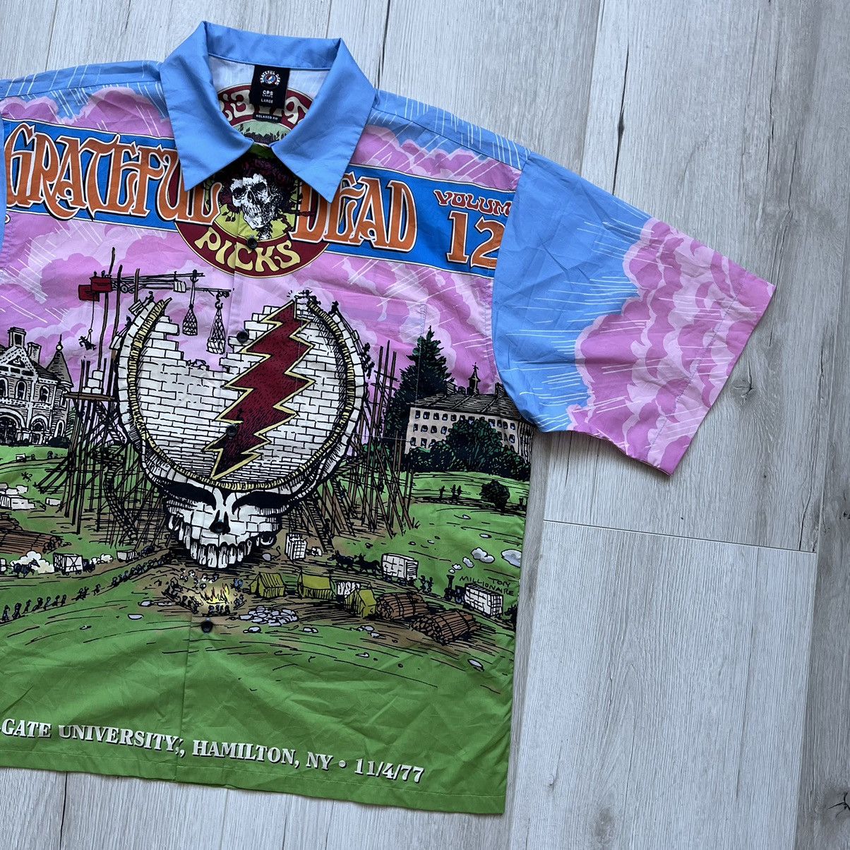 Grateful Dead × Japanese Brand Grateful Dead Dave’s Picks All Over Print Y2K Button Shirt Size US L / EU 52-54 / 3 - 2 Thumbnail