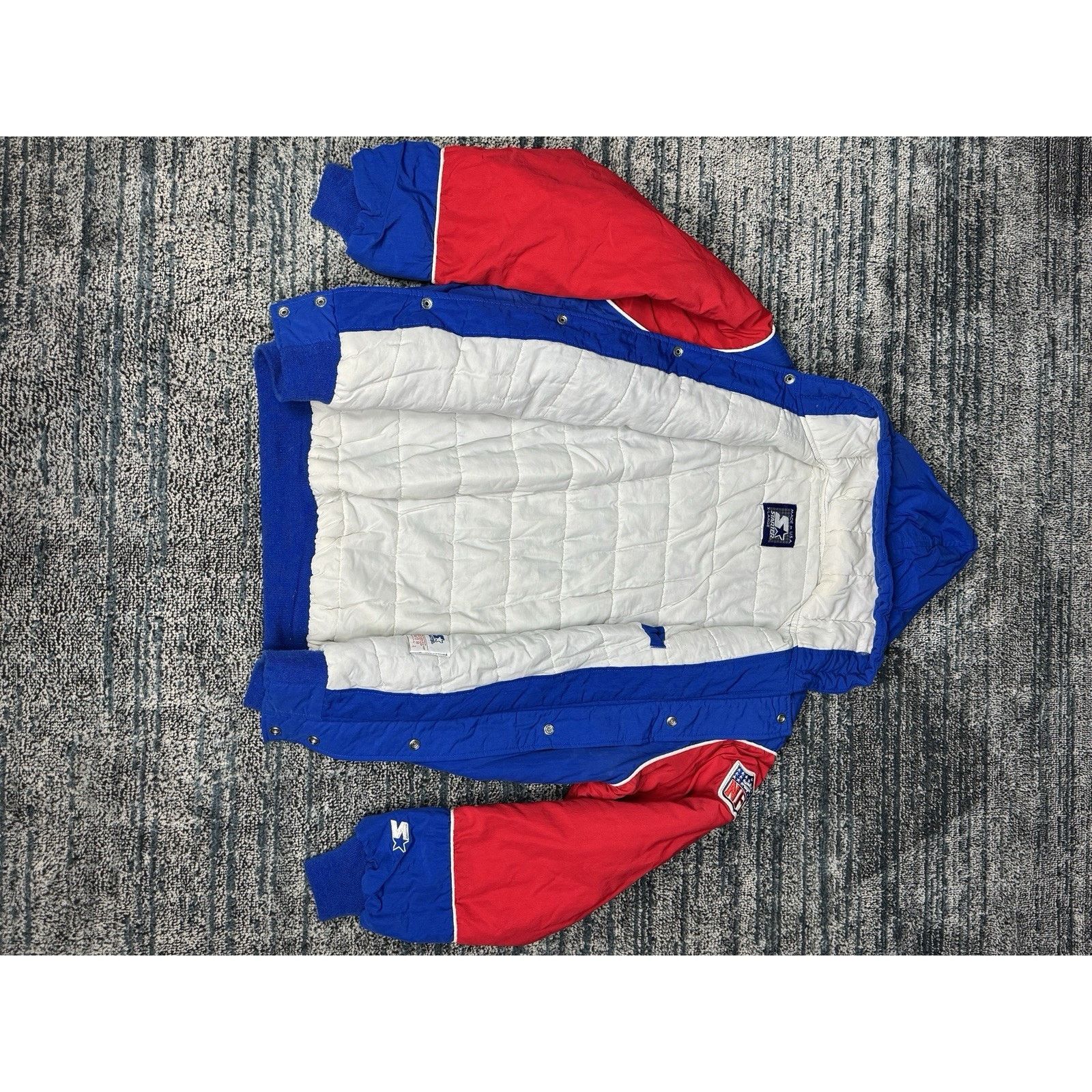 Starter New York Giants 1990s Vintage NFL Satin Starter SZ XL Size US XL / EU 56 / 4 - 9 Thumbnail