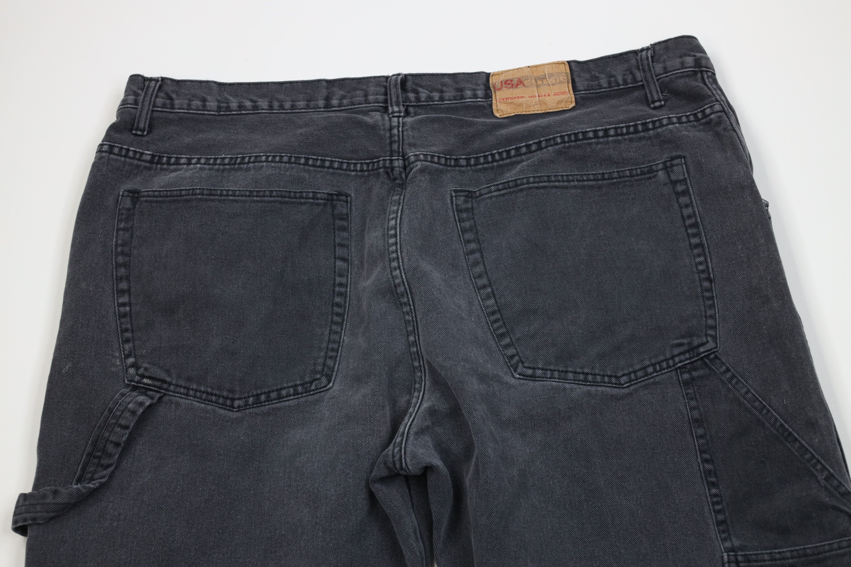 Vintage Vintage 90s Streetwear Baggy Wide Leg Dungaree Denim Jeans Size US 42 / EU 58 - 10 Thumbnail