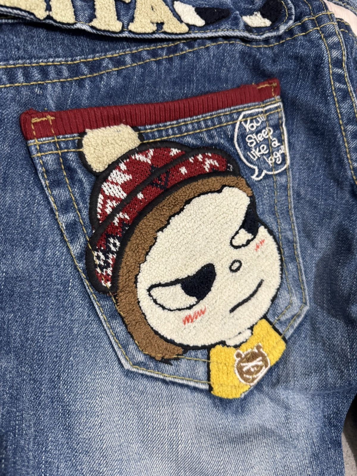 Japanese Brand Lolita Jeans X Yoshitomo Nara Denim Flare Jeans Size 32 Size US 31 - 11 Thumbnail