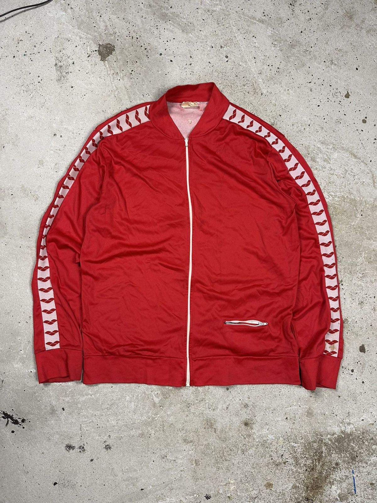 Cccp Vintage 60/70s Arena CCCP Red Track Jacket Olympics Russian Size US L / EU 52-54 / 3 - 2 Thumbnail