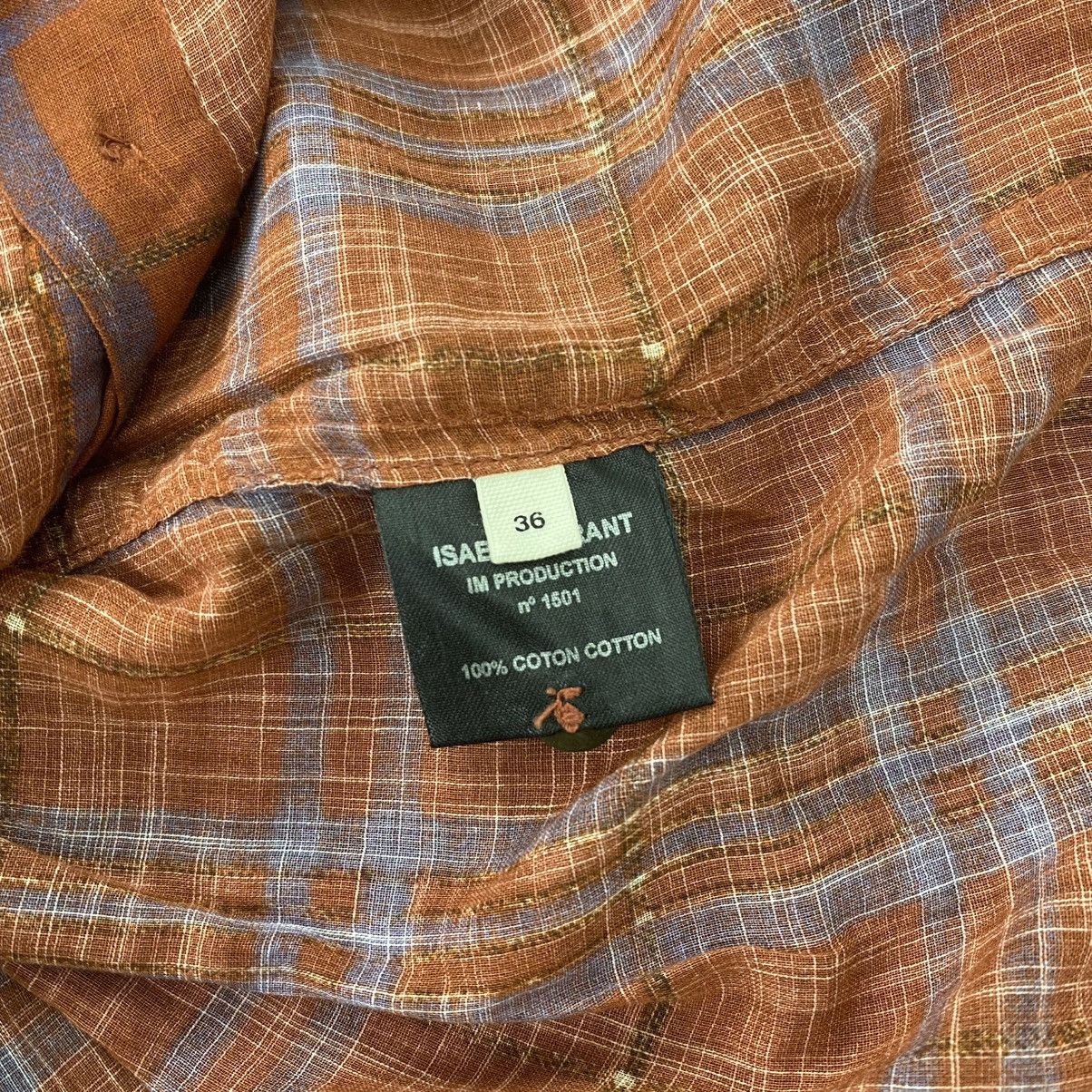 Isabel Marant Etoile Vintage Isabel Marant Etoile Plaid Blouse Button Up Shirt Size S / US 4 / IT 40 - 7 Thumbnail