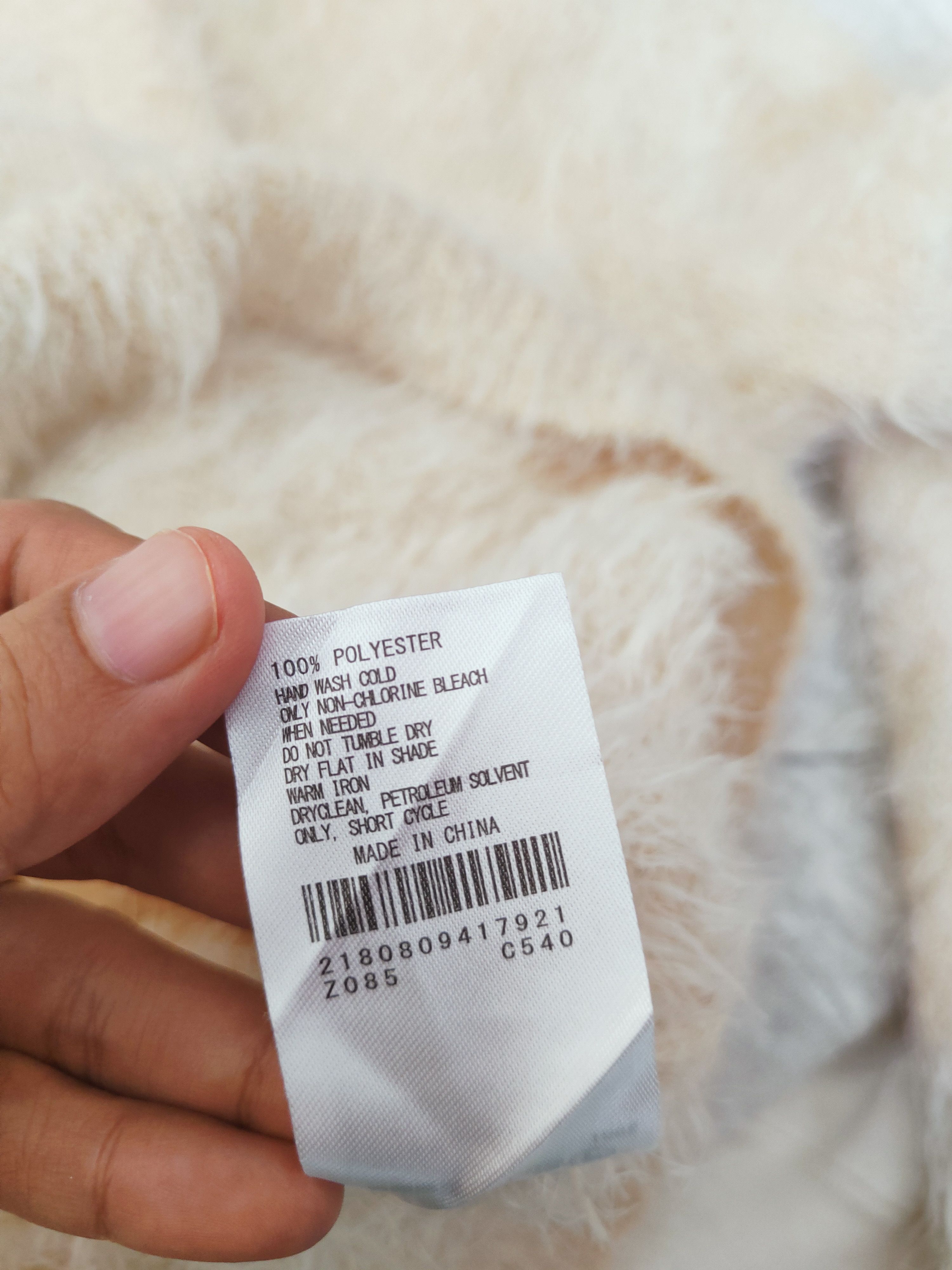 Japanese Brand E Hypen World Gallery Beige Fur Mohair Sweatshirts #W466 Size S / US 4 / IT 40 - 10 Thumbnail