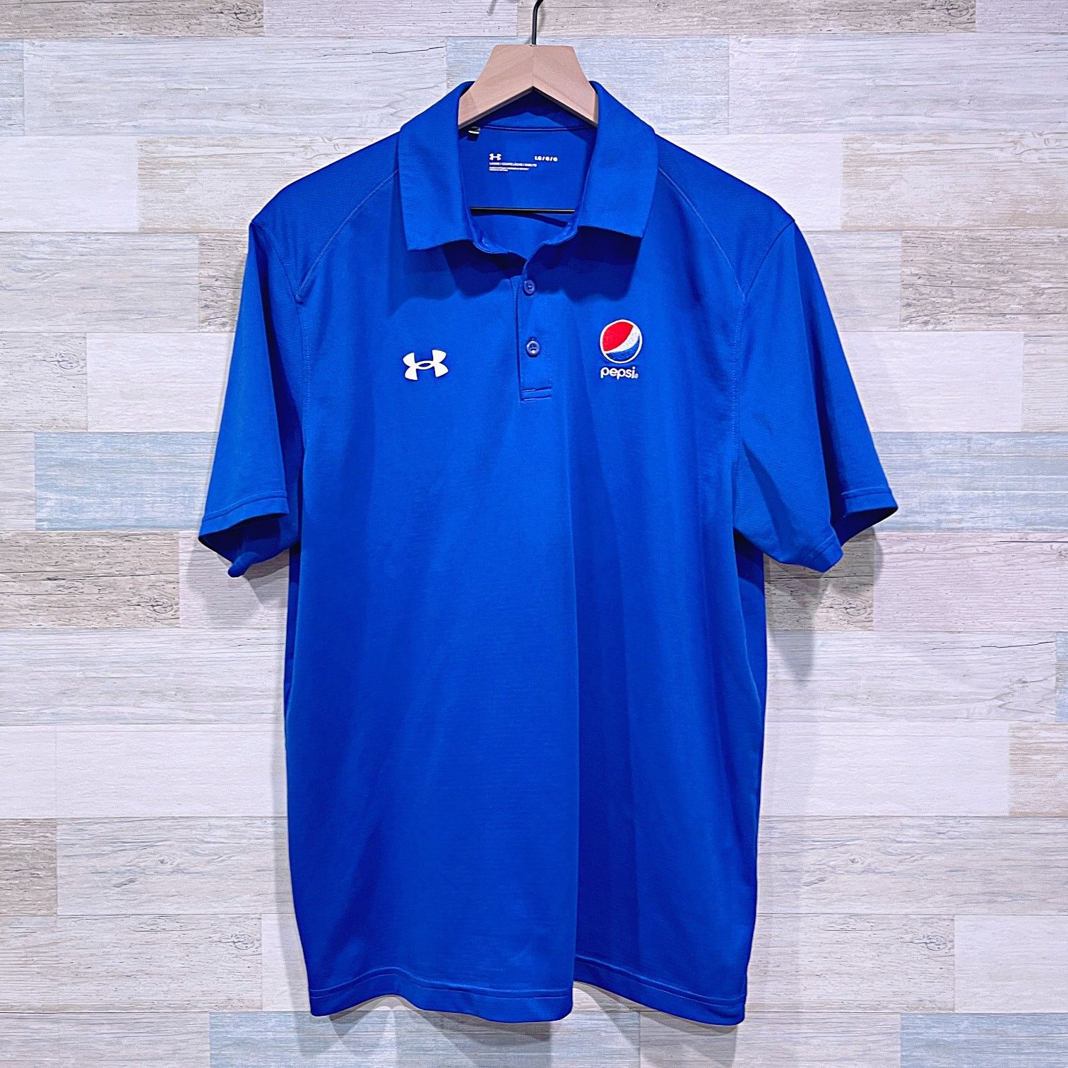 Pepsi × Under Armour PEPSI Under Armour Employee Polo Blue Mens Large Size US L / EU 52-54 / 3 - 1 Thumbnail