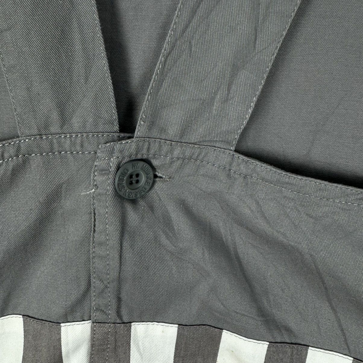 Issey Miyake ⚡️90s ISSEY MIYAKE STUDIO APRON STRIPED JACKET Size M / US 6-8 / IT 42-44 - 5 Thumbnail