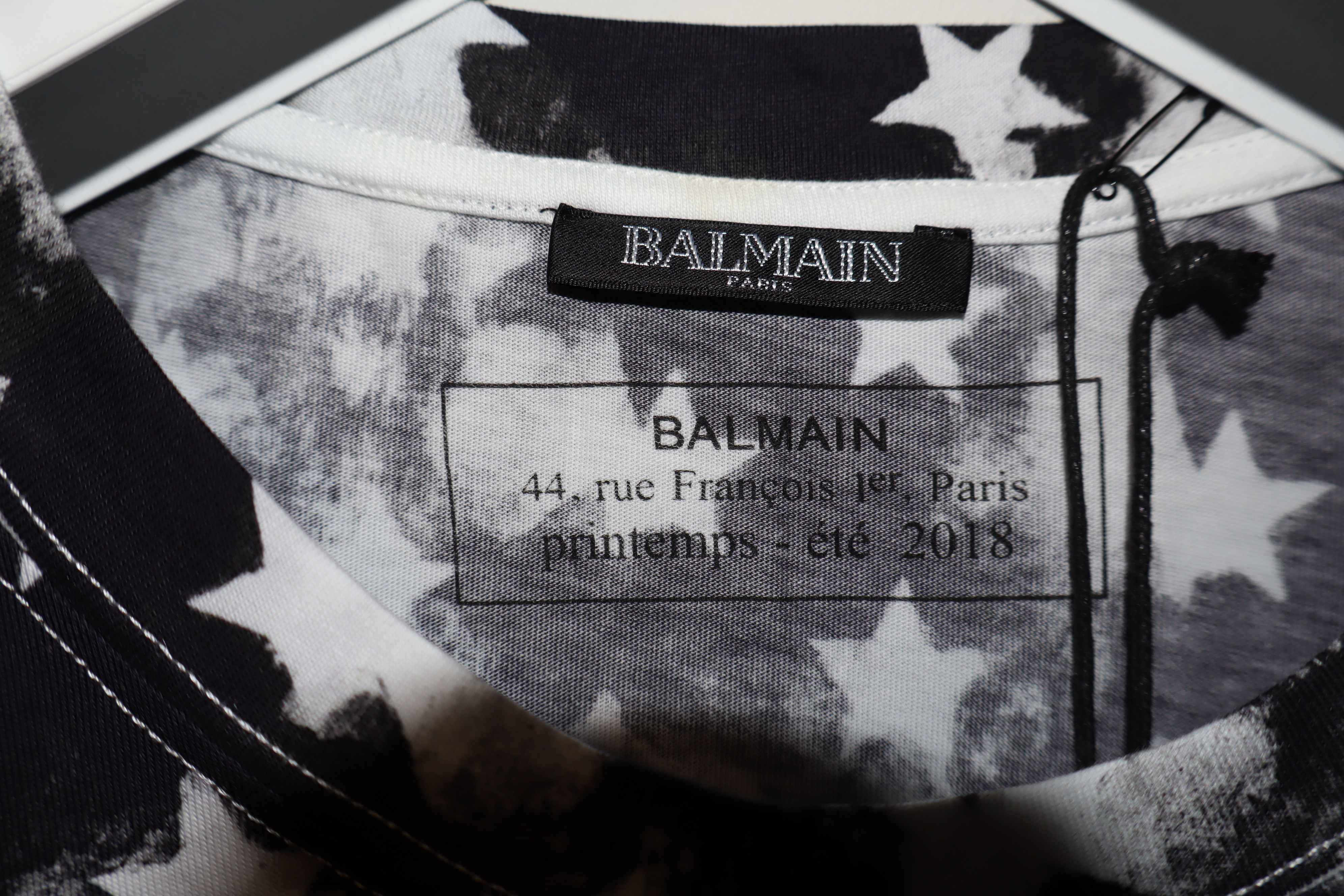 Balmain stars and stripes t-shirt Size US M / EU 48-50 / 2 - 3 Thumbnail