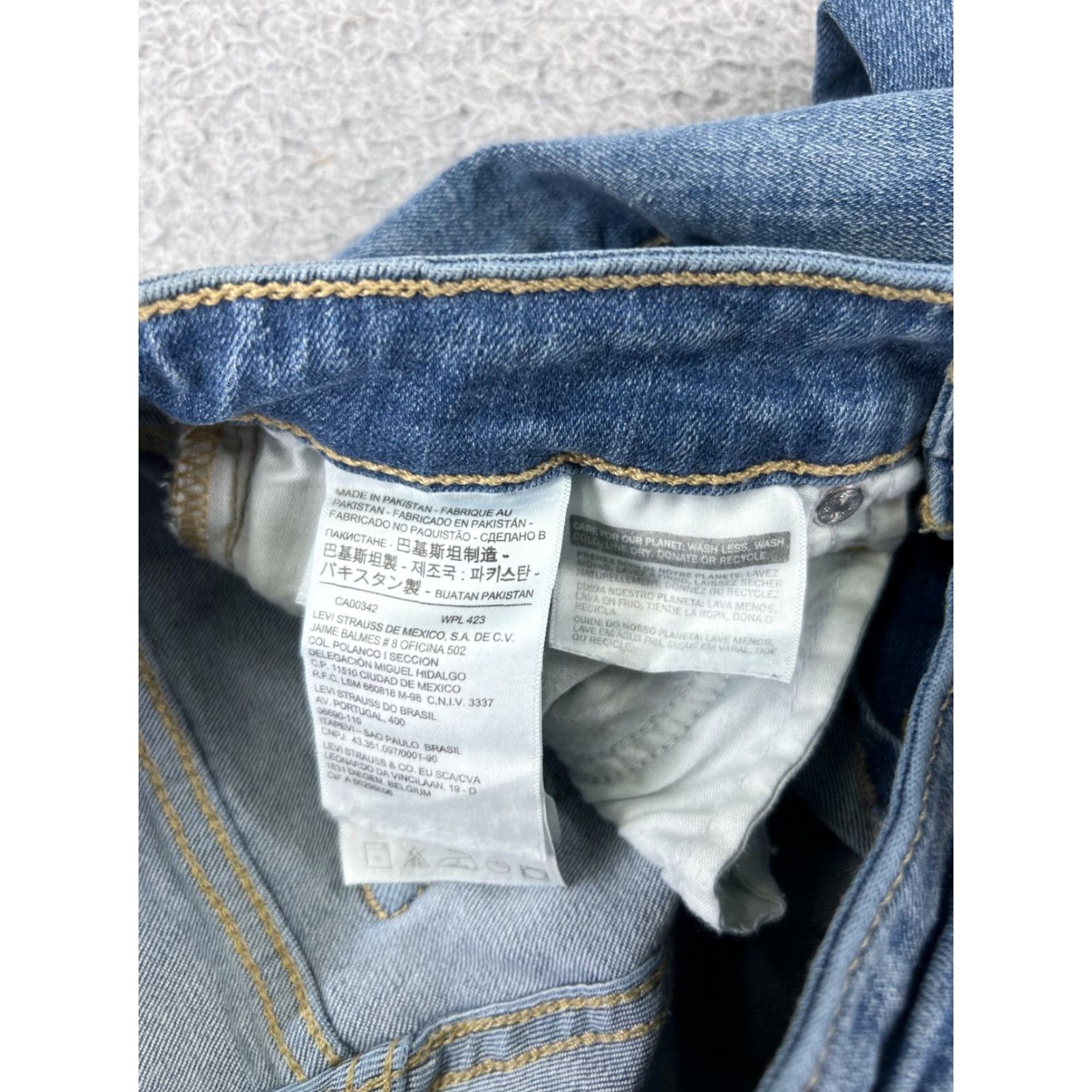 Levi's Levi's Jeans Womens 24 Blue Denim Levi'S 710 Skinny Distressed Premium Pants Modern Retro Vintage No Size 42" / US 20 - 5 Thumbnail