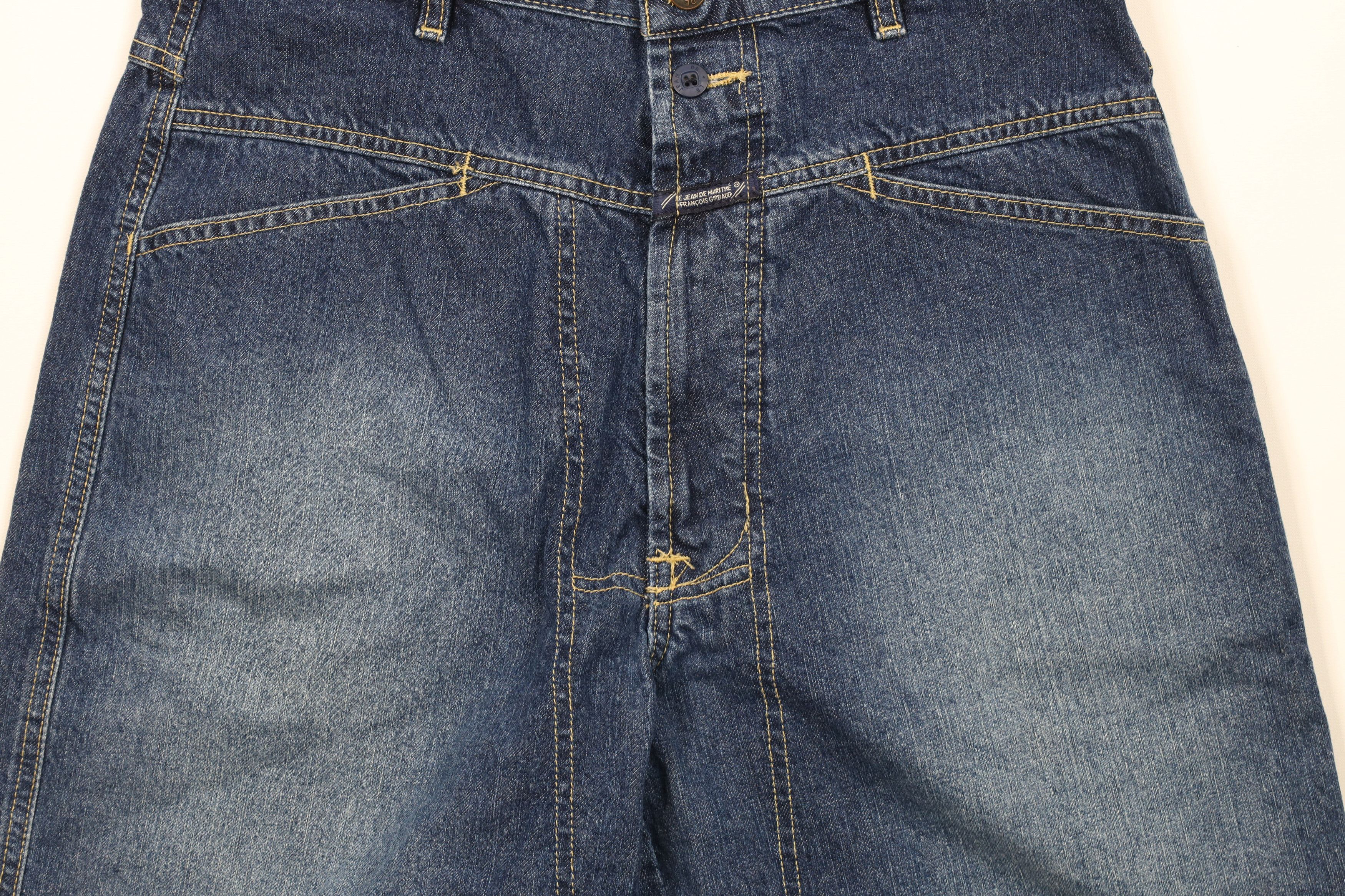 Marithe + Francois Girbaud × Vintage Vintage 90s Marithe Francois Girbaud Baggy Denim Jean Shorts Size US 32 / EU 48 - 3 Thumbnail