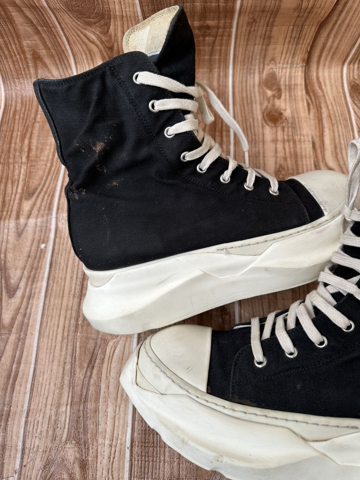 Rick Owens Drkshdw Rick Owens Drkshdw Abstract Pentagram Ramones Black Milk Size US 7.5 / EU 40-41 - 12 Thumbnail