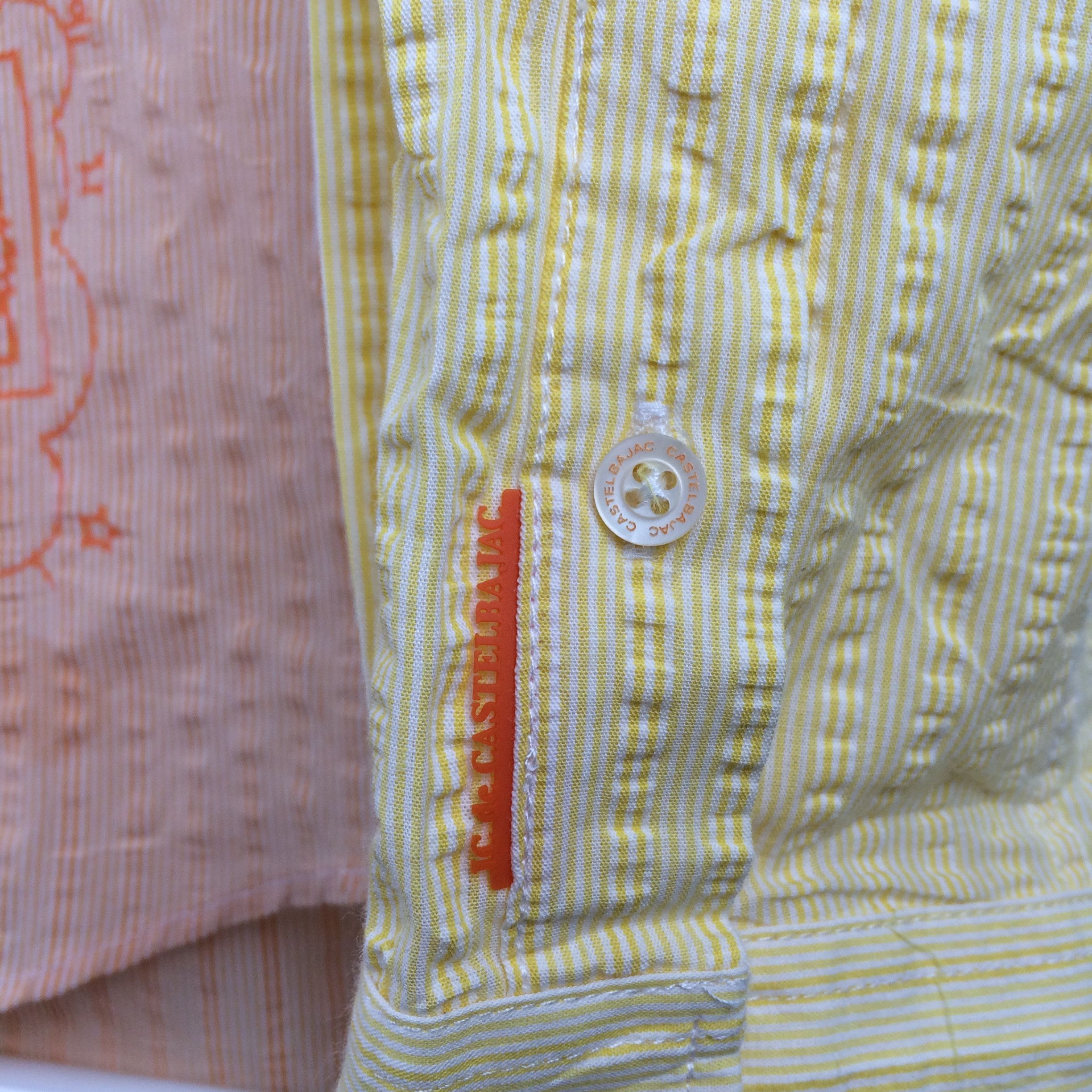 Designer × Jean Charles De Castelbajac × Vintage H40 CASTELBAJAC HYBRID STRIPED SHIRT Size US M / EU 48-50 / 2 - 5 Thumbnail