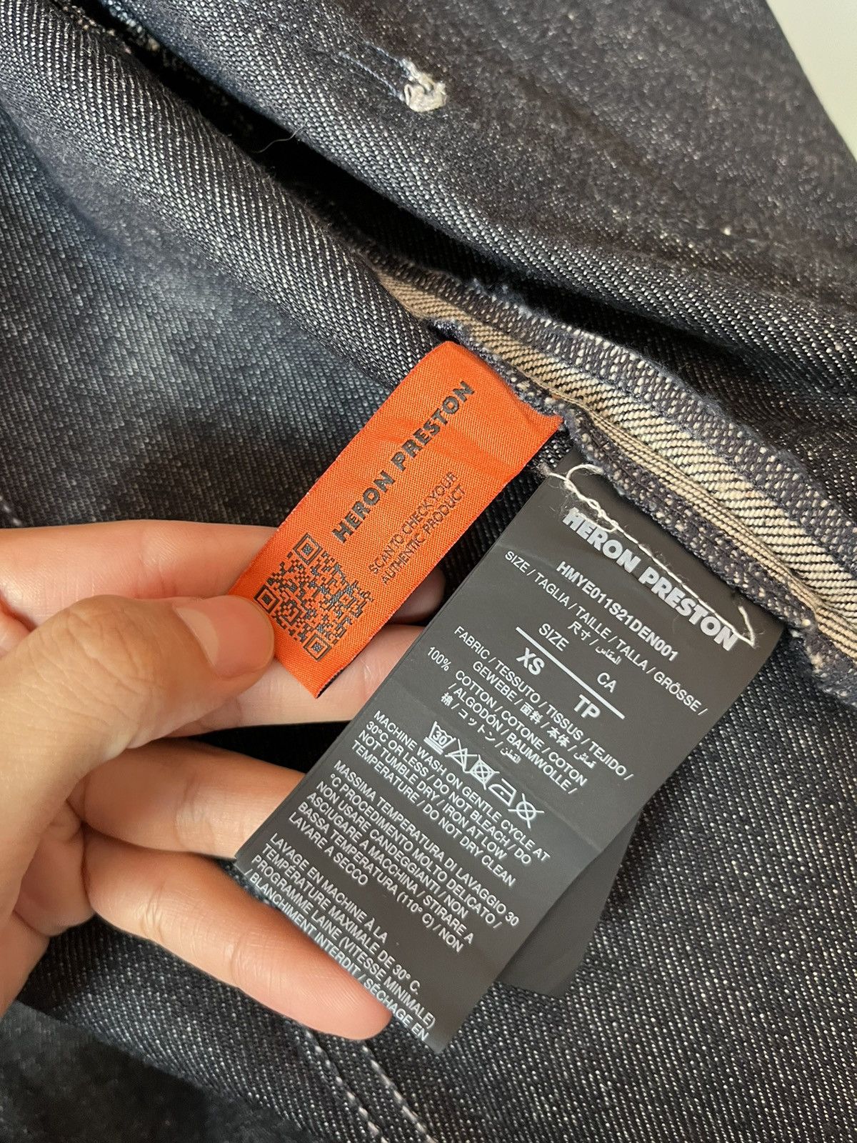 Designer × Heron Preston Heron Preston Raw Denim Trucker Jacket Size US L / EU 52-54 / 3 - 11 Thumbnail