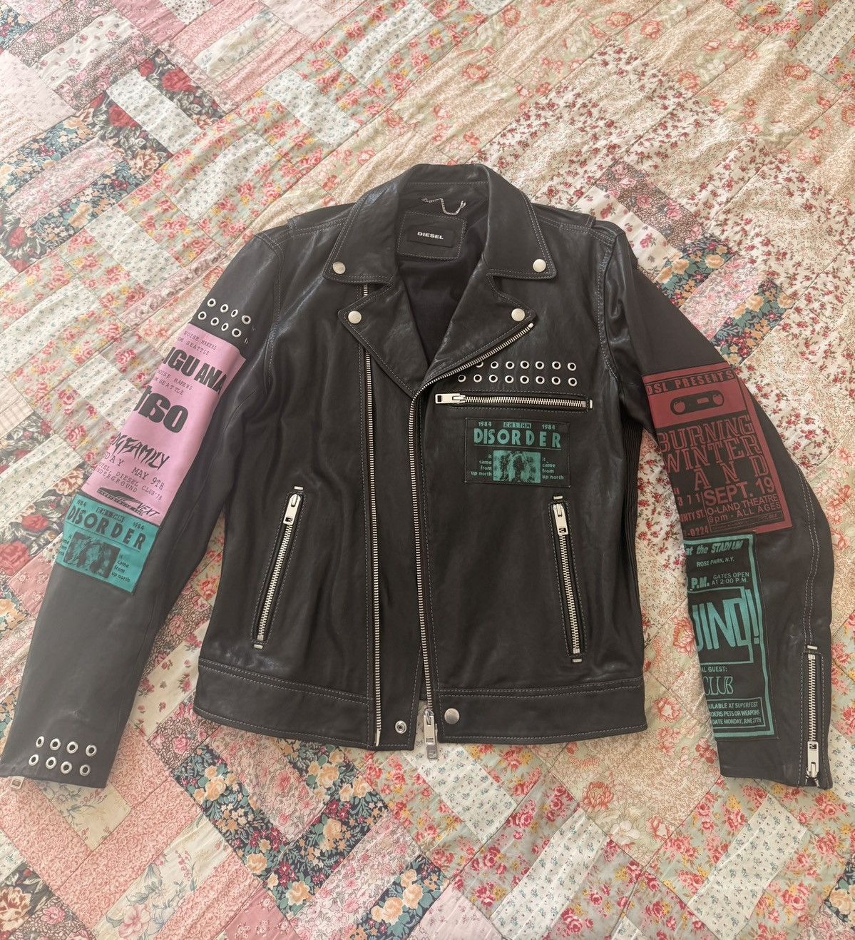 Diesel D-Hater-Ed leather jacket