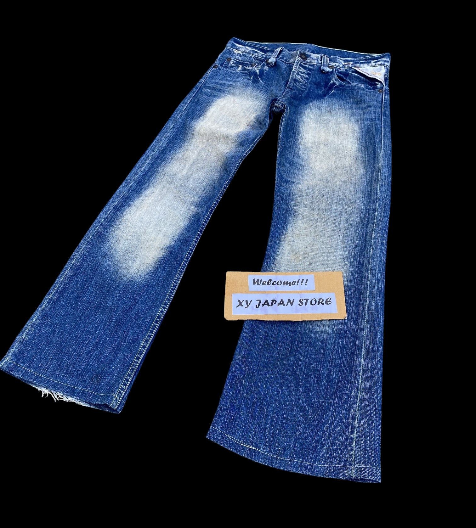 Replay (30x28)FLARED Replay faded wash dirty jean Lowrise Size US 30 / EU 46 - 1 Thumbnail