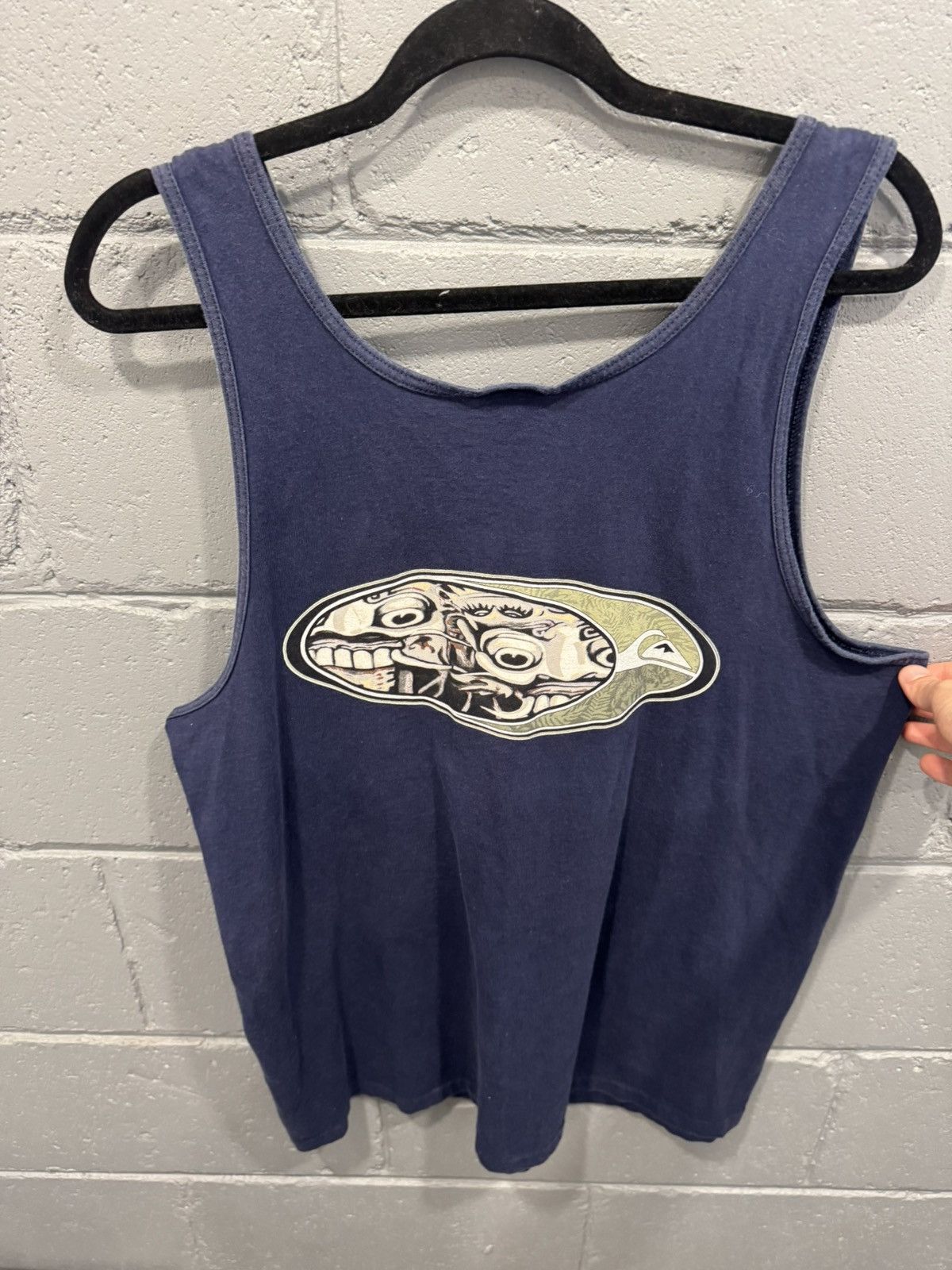 Quiksilver Vintage navy blue made in usa 90s Quiksilver tank top Size US L / EU 52-54 / 3 - 2 Thumbnail